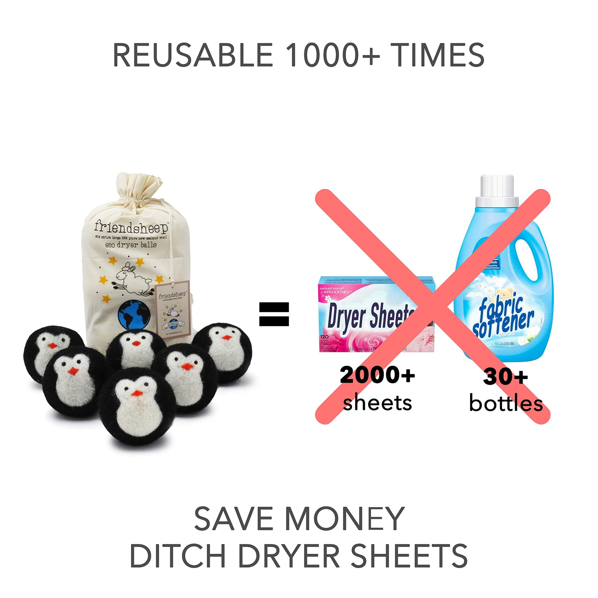 Wool Dryer Balls (6 Count)