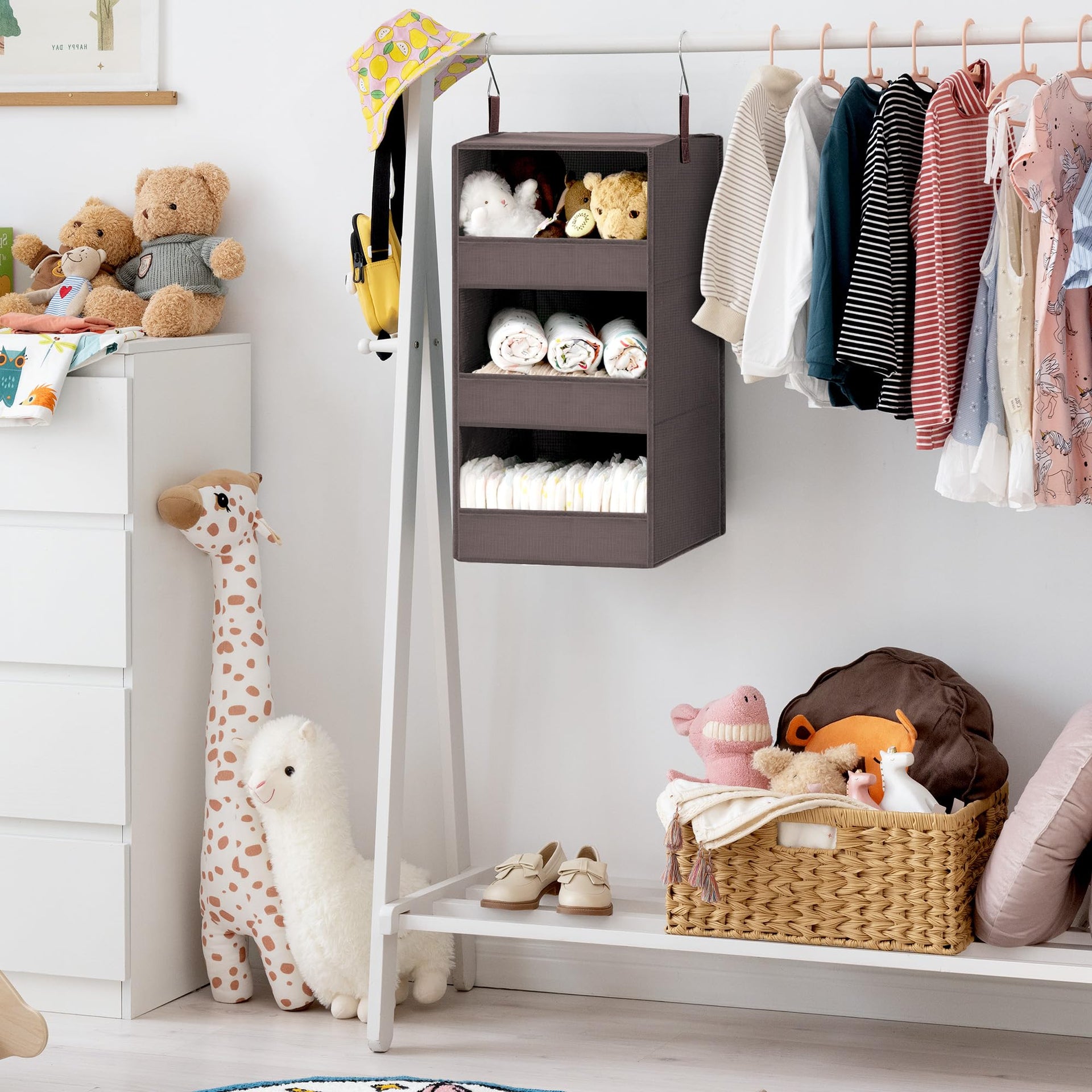 3 Shelf Hanging Closet Organizer