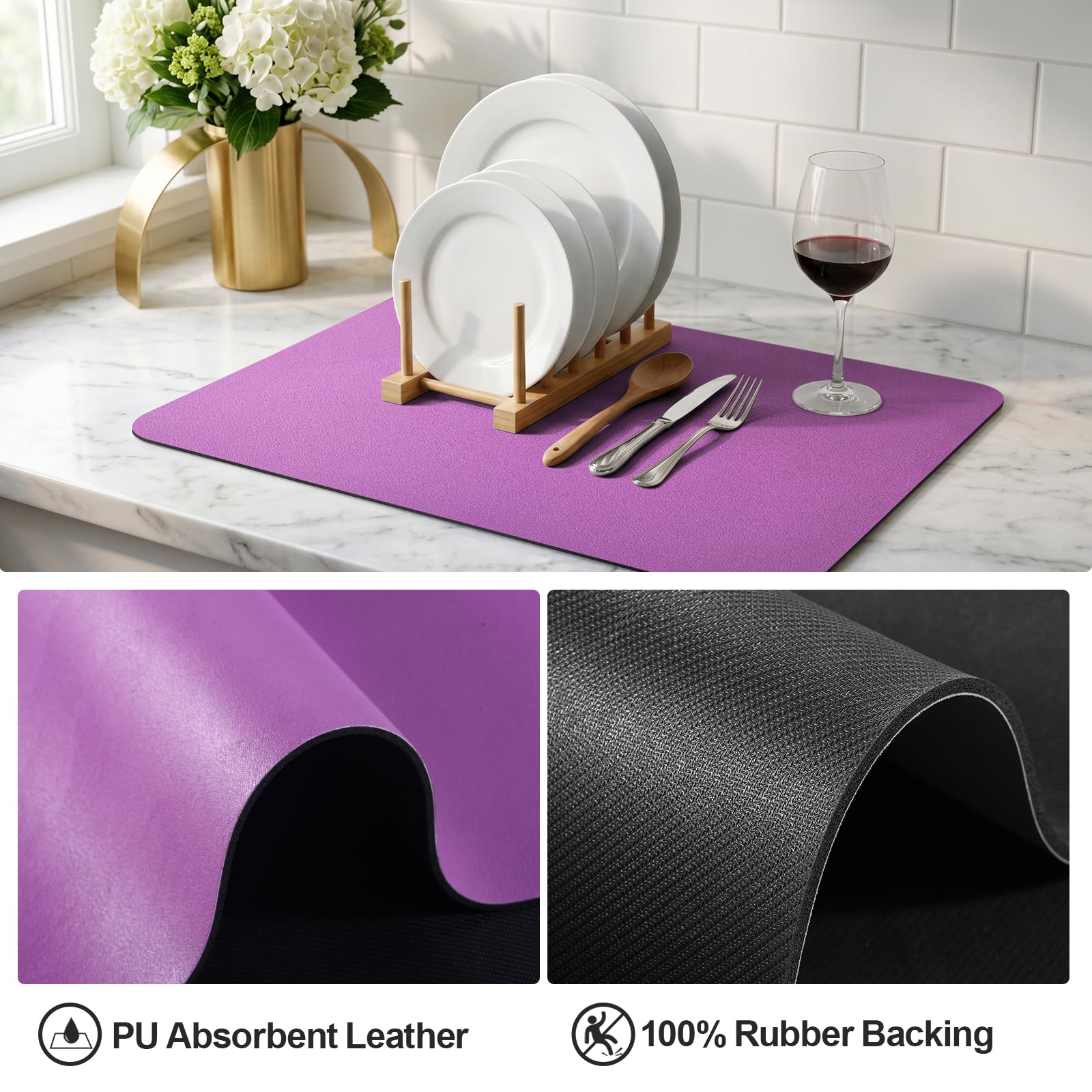 Dish Drying Mat for Kitchen Counter