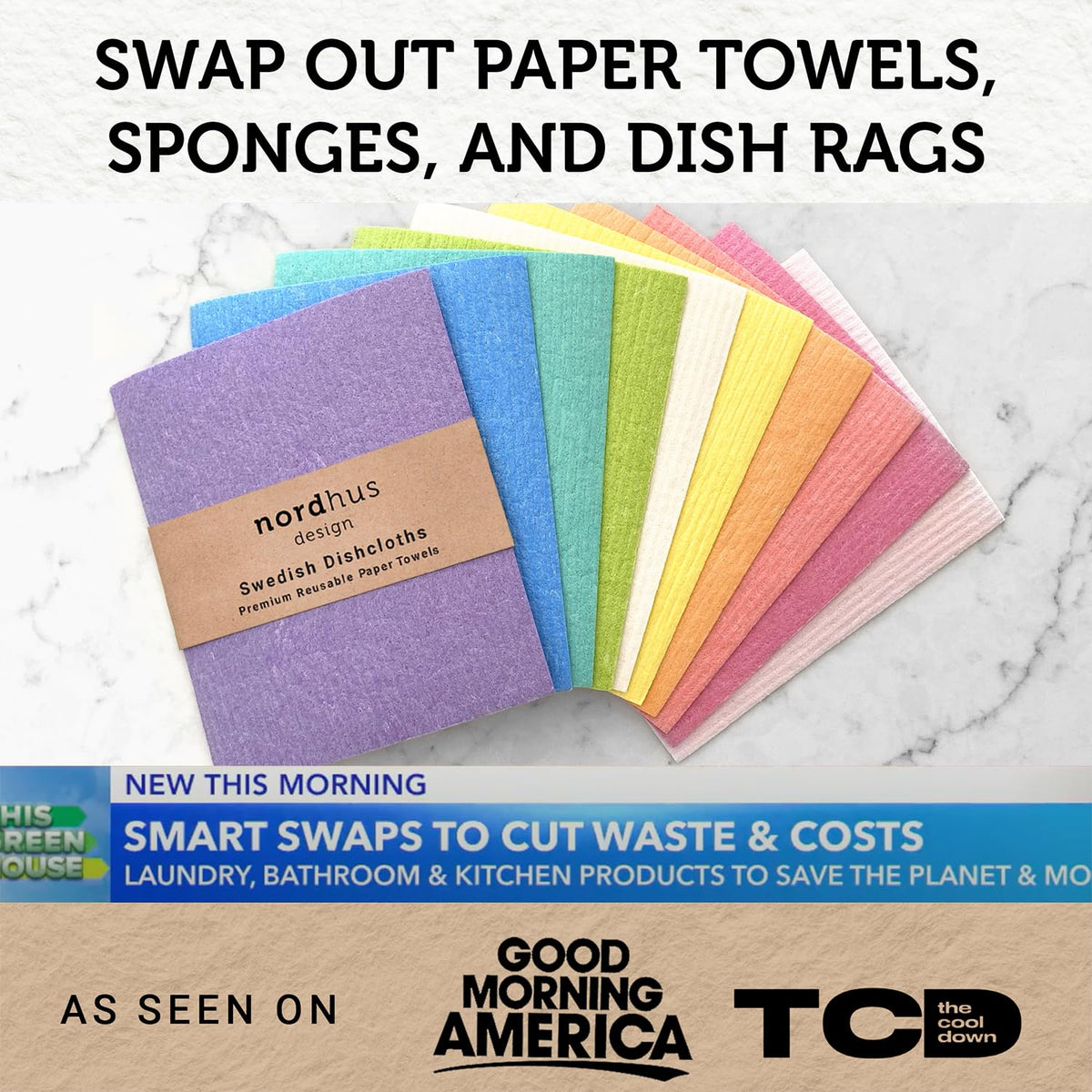 Swedish Dishcloths for Kitchen (10 Count)