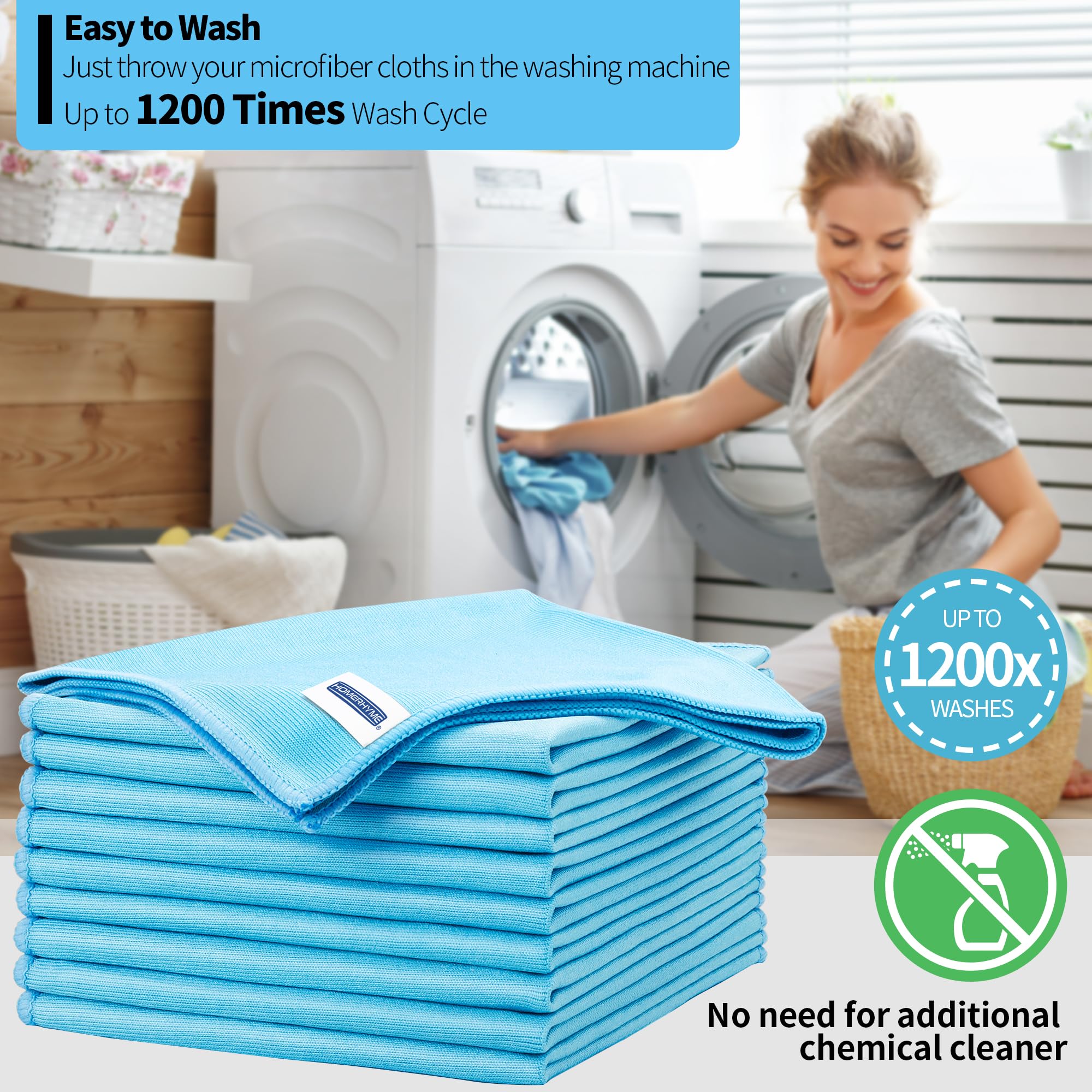 Microfiber Glass Cleaning Cloth (10 Count)