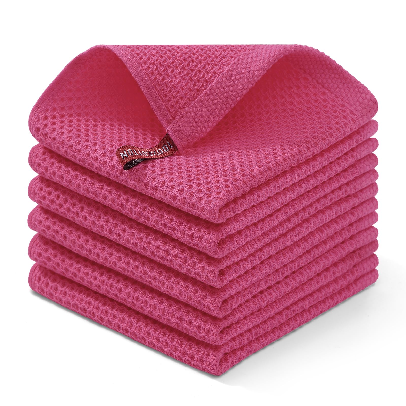 100% Cotton Waffle Weave Kitchen Dish Cloths 6 (6 Count)