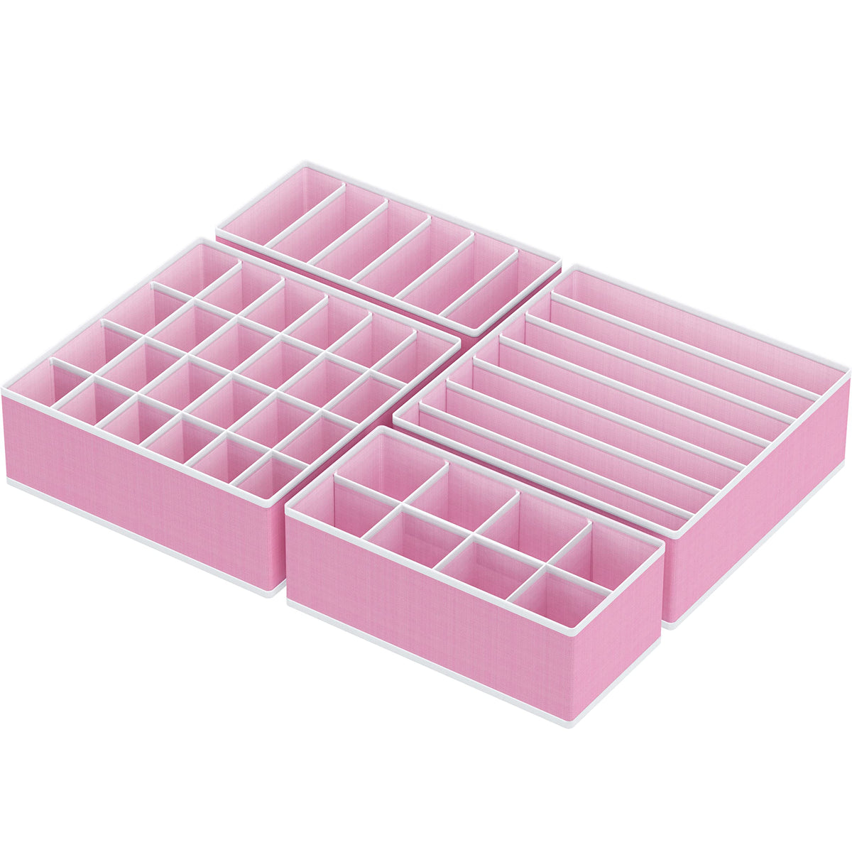 4 Pack Drawer Organizer Set for Underwear (4 Count)