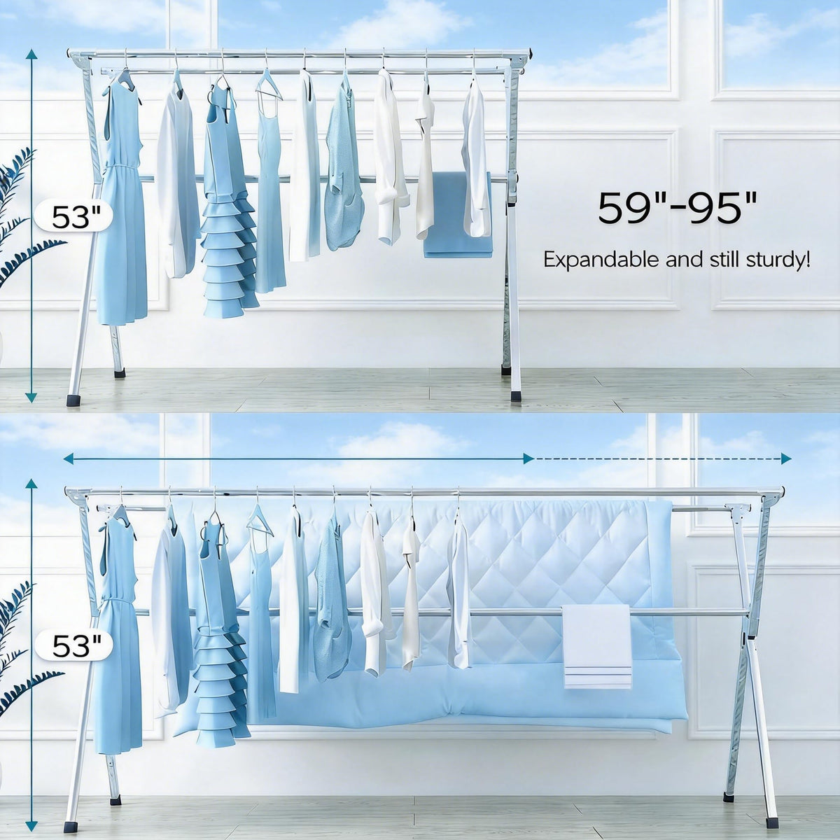 Clothes Drying Rack Folding Indoor Outdoor