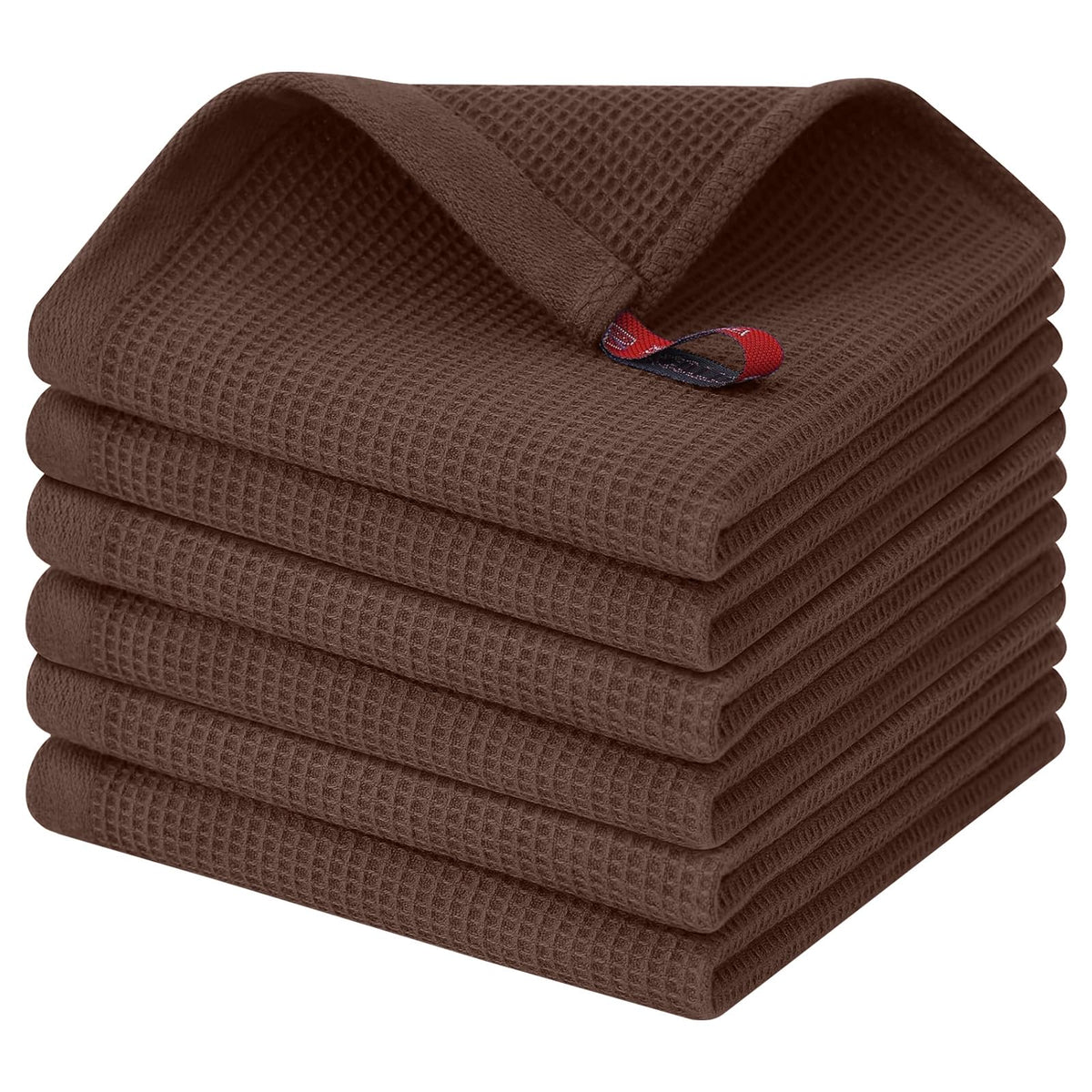 100% Cotton Waffle Weave Dish Cloths (6 Count)