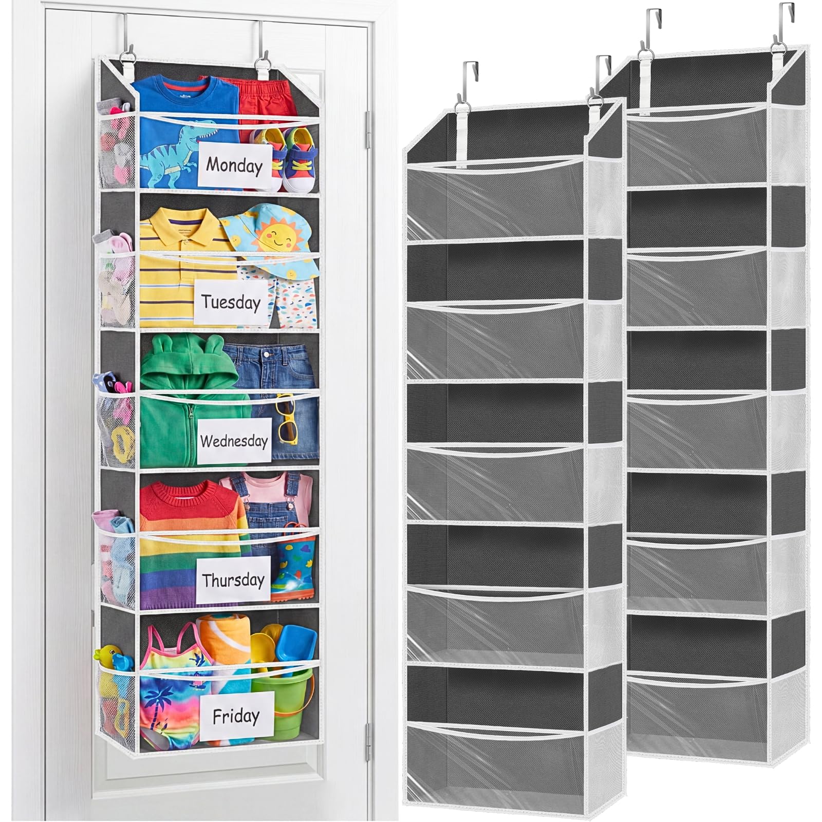 2P 5Tiers Over Door Organizer