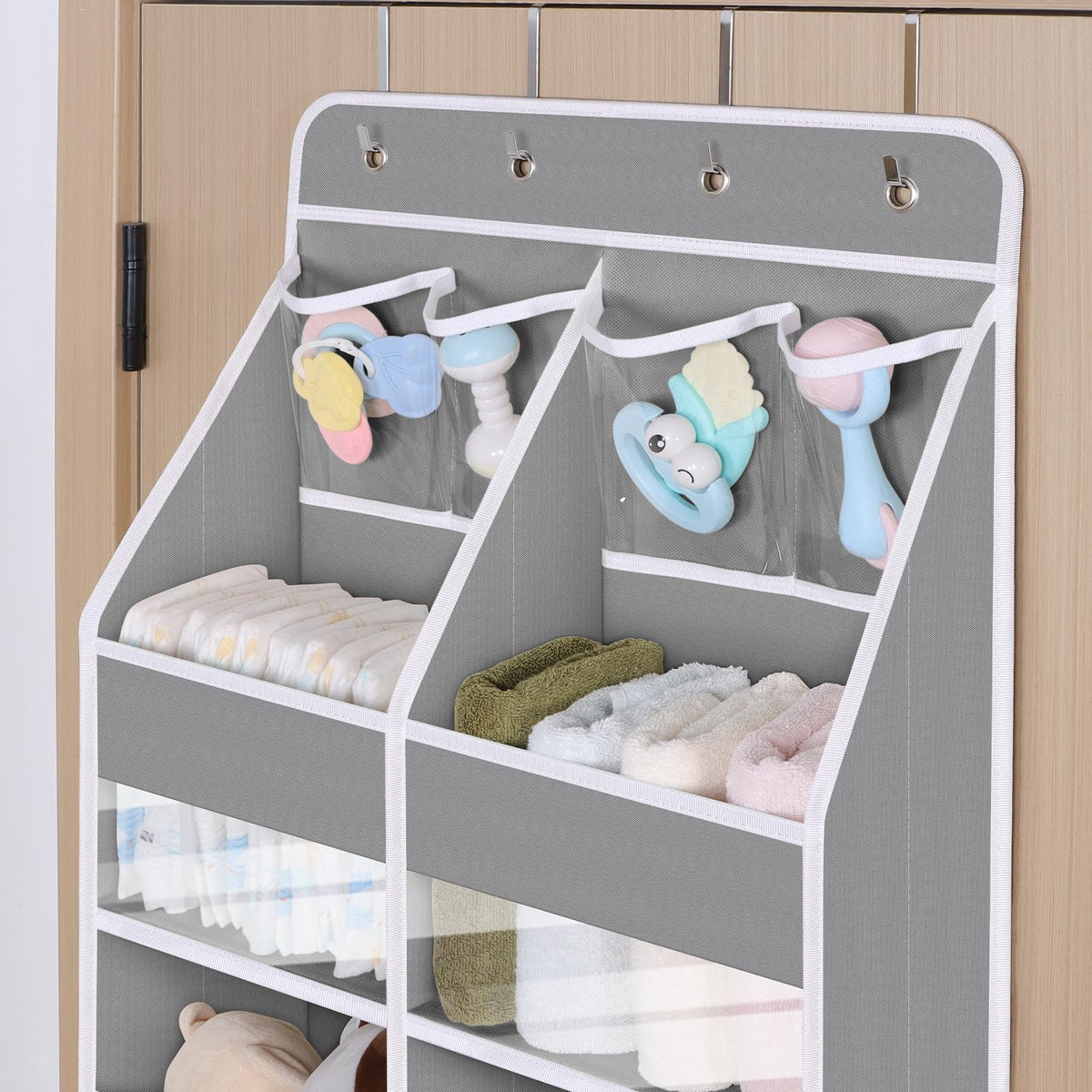 Upgraded Over the Door Organizer for Baby Nursery