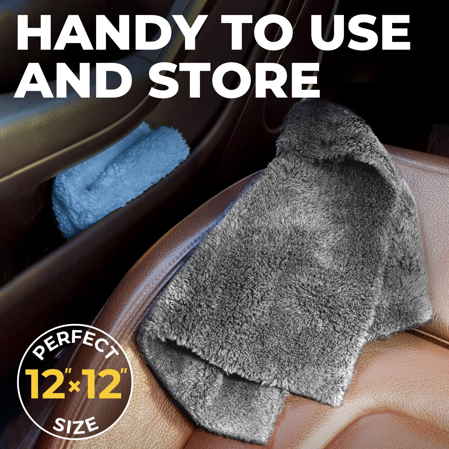 Edgeless Microfiber Car Towels (6 Count)