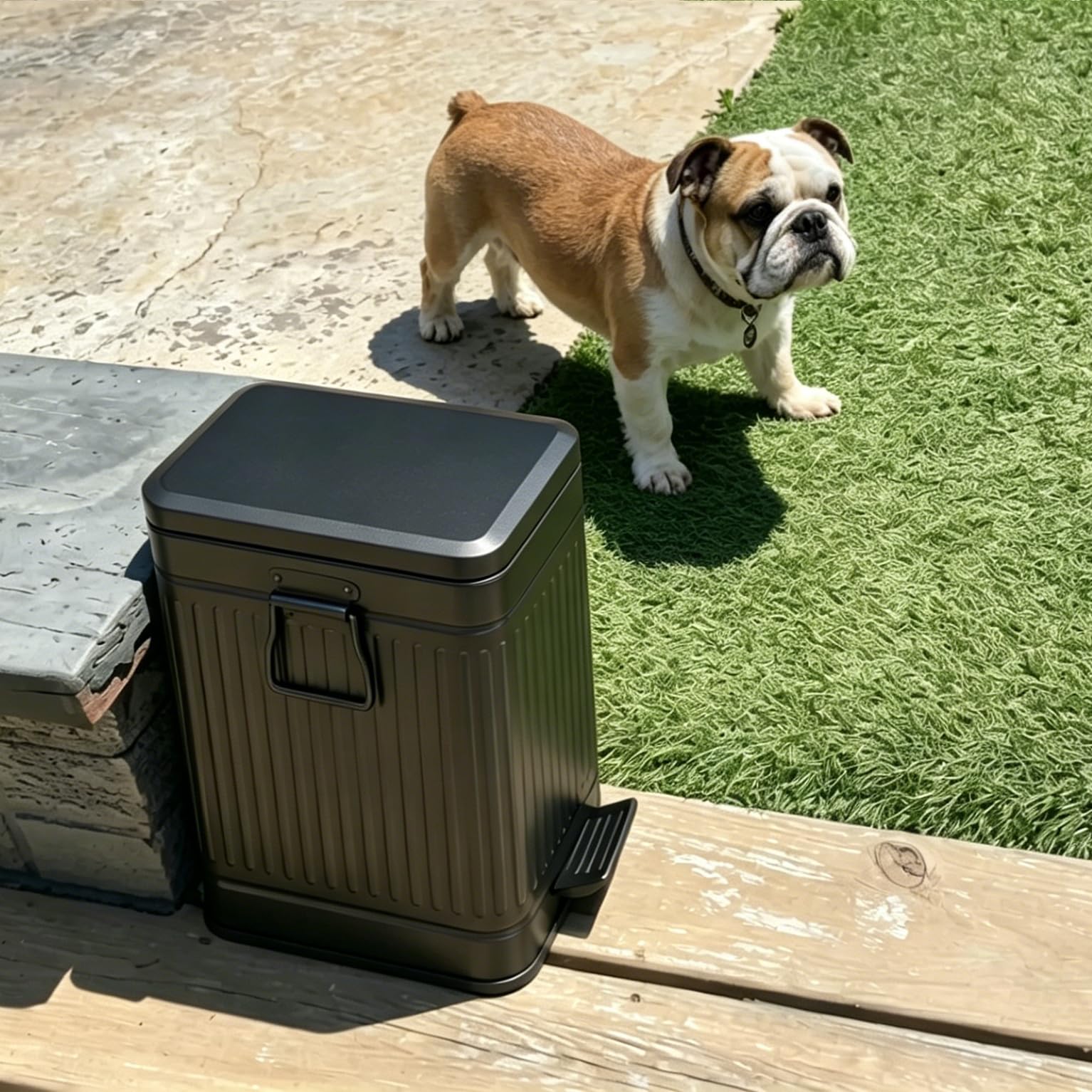 Small Trash Can with Lid Soft Close