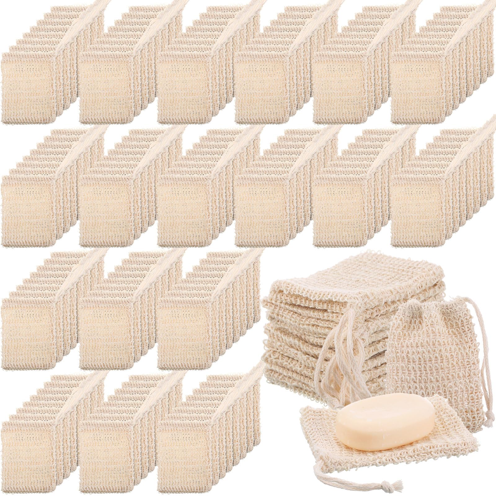 200 Pcs Soap Exfoliating Bag