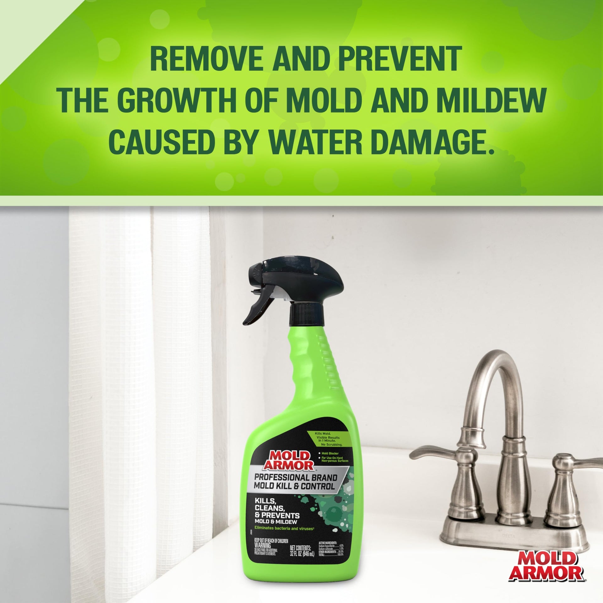 Professional Brand Mold Kill & Control Spray (32 Fl Oz)