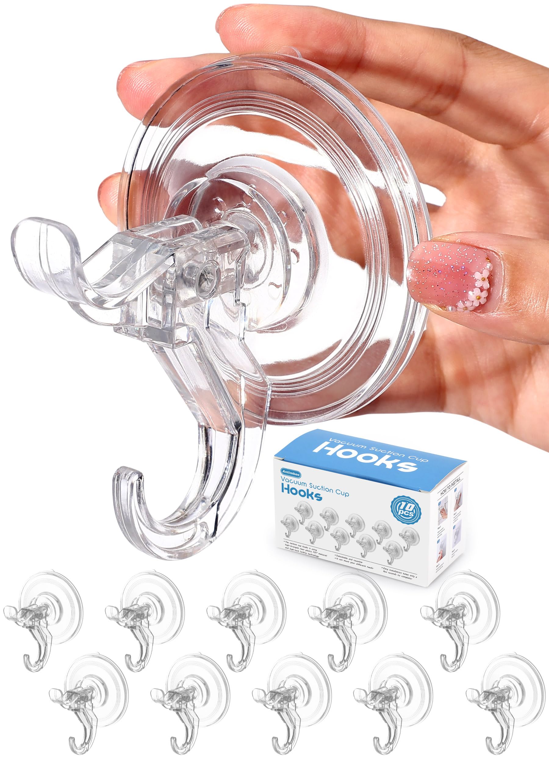 Suction Cup Hooks (10 Count)