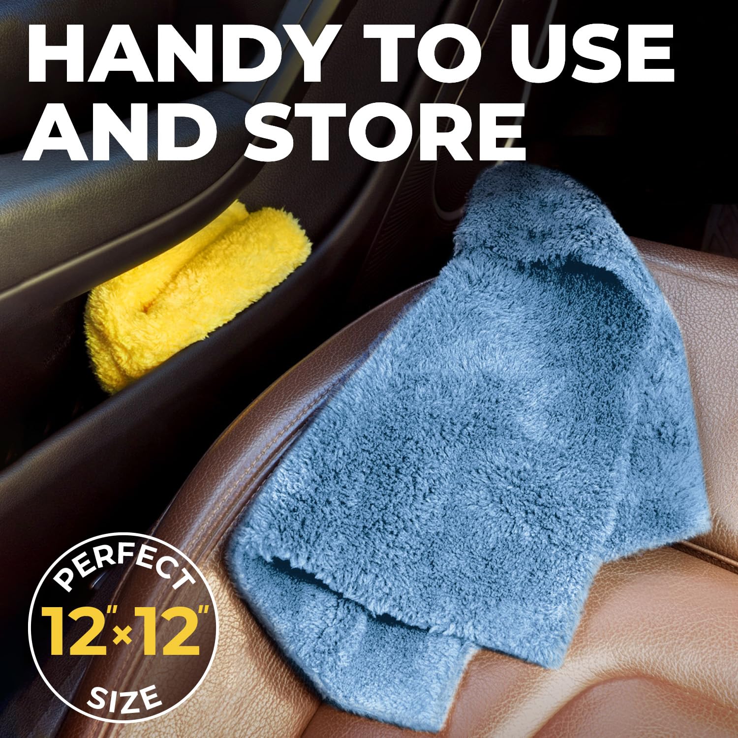Edgeless Microfiber Car Towels (6 Count)