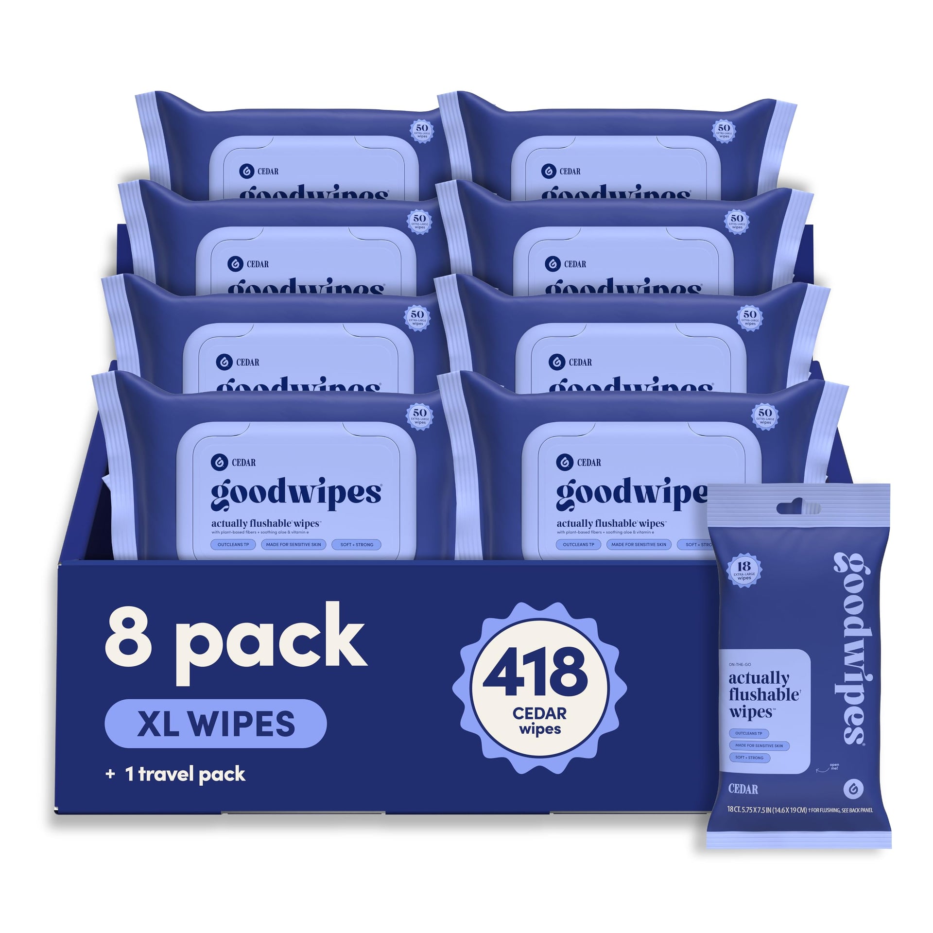Flushable Wipes (418 Count)