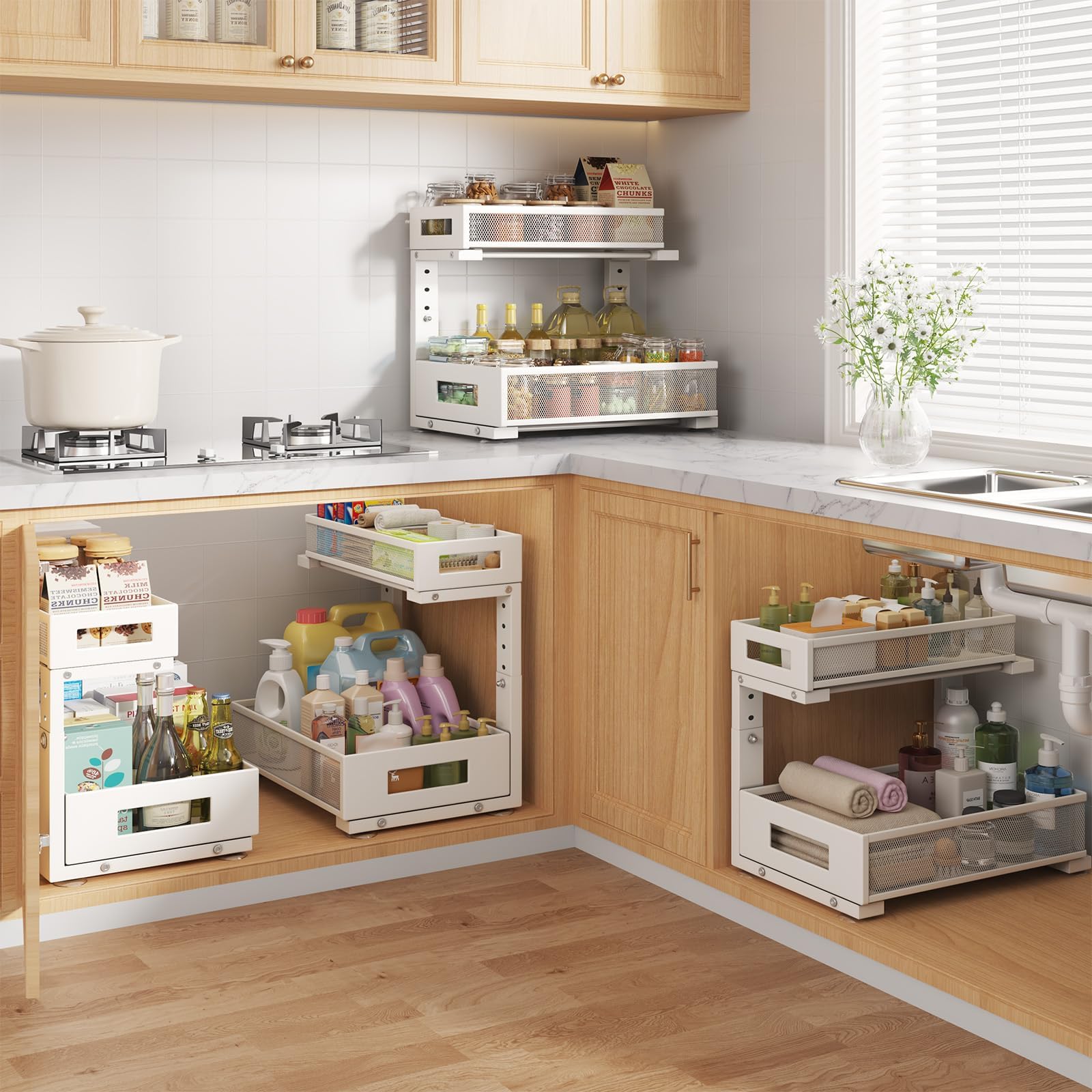 2 Pack Under Sink Storage Organizer (2 Count)