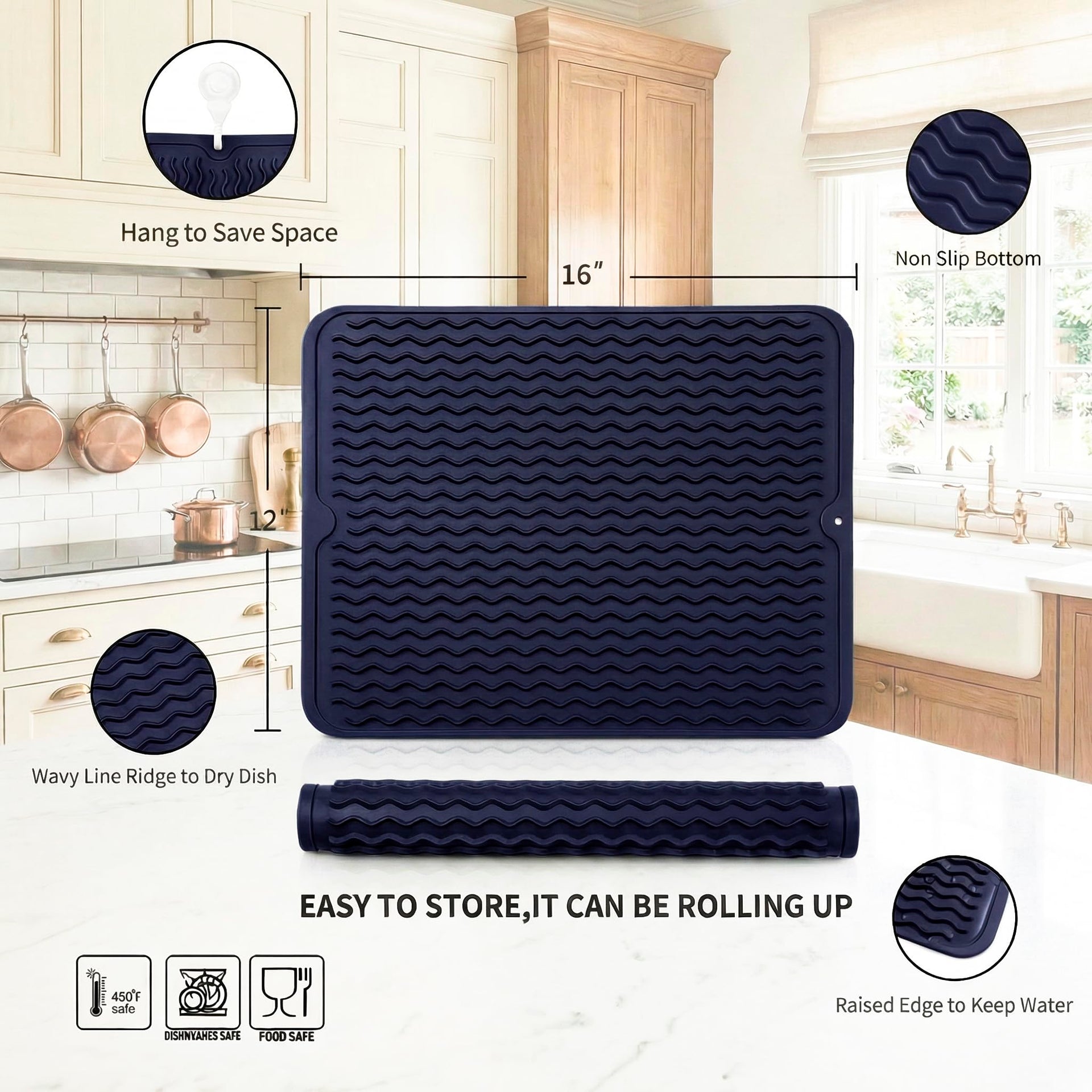 Silicone Dish Drying Mat