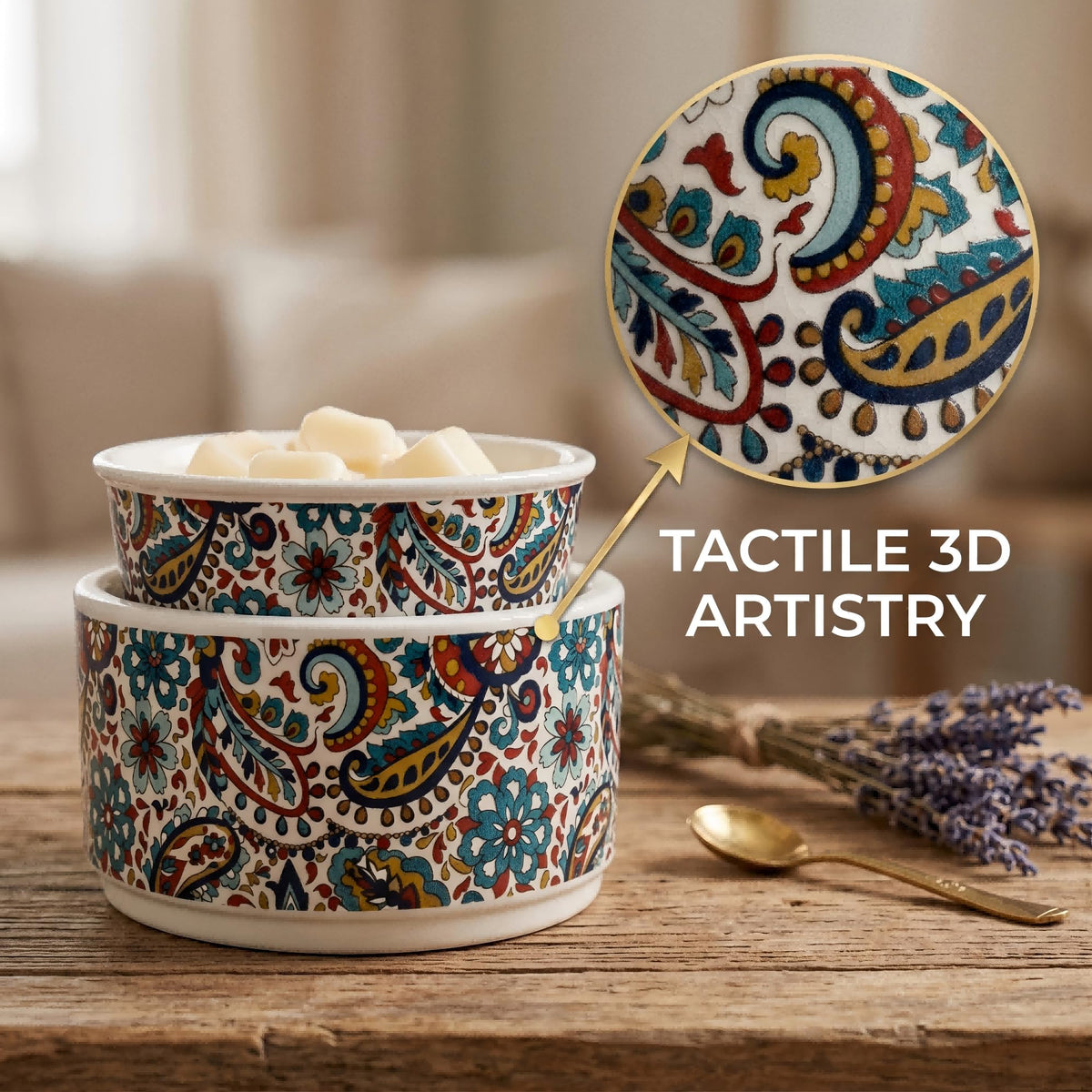 Paisley Ceramic Electric Wax Melt Warmer