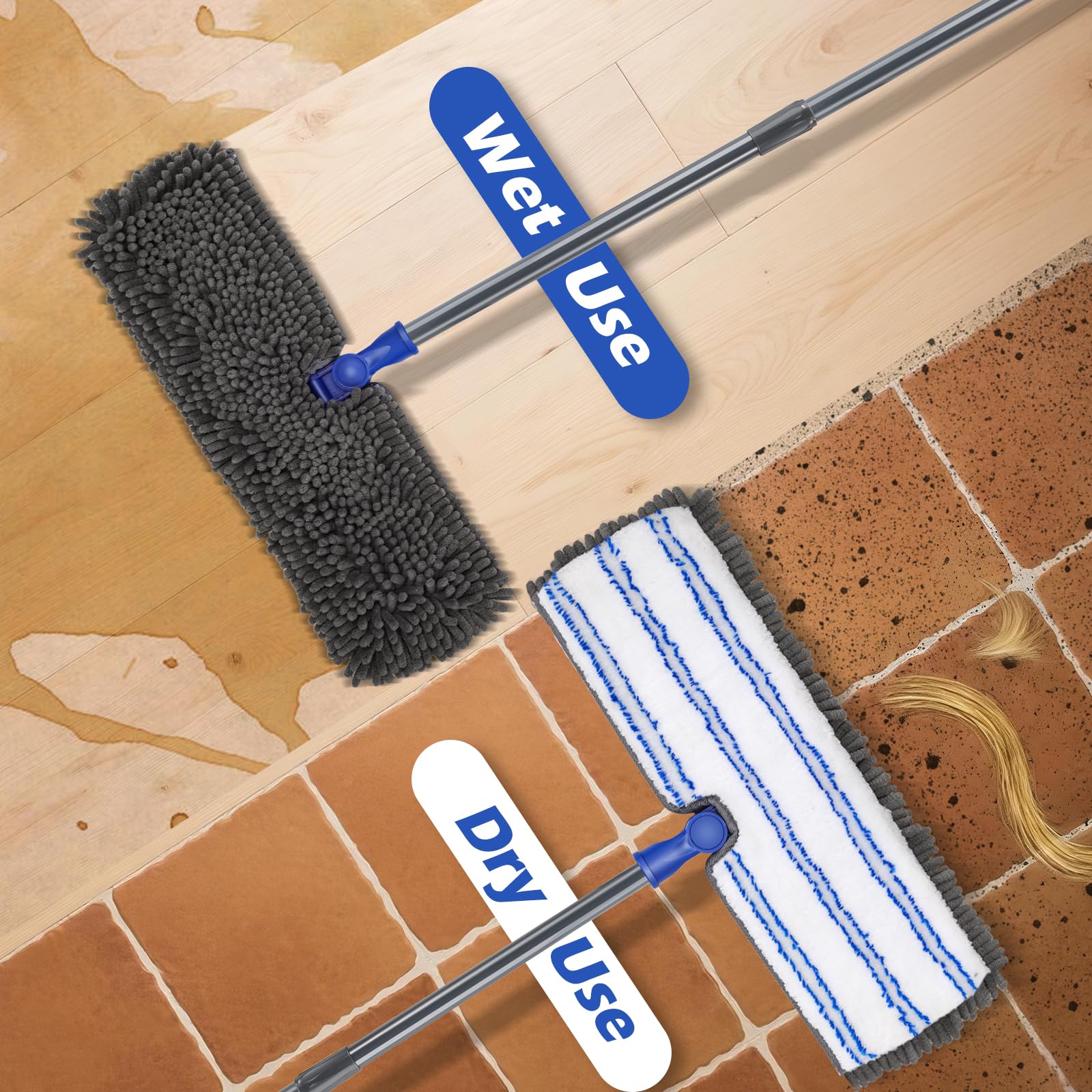 Two Sided Dust Mop for Floor Cleaning - ModHome Supplies