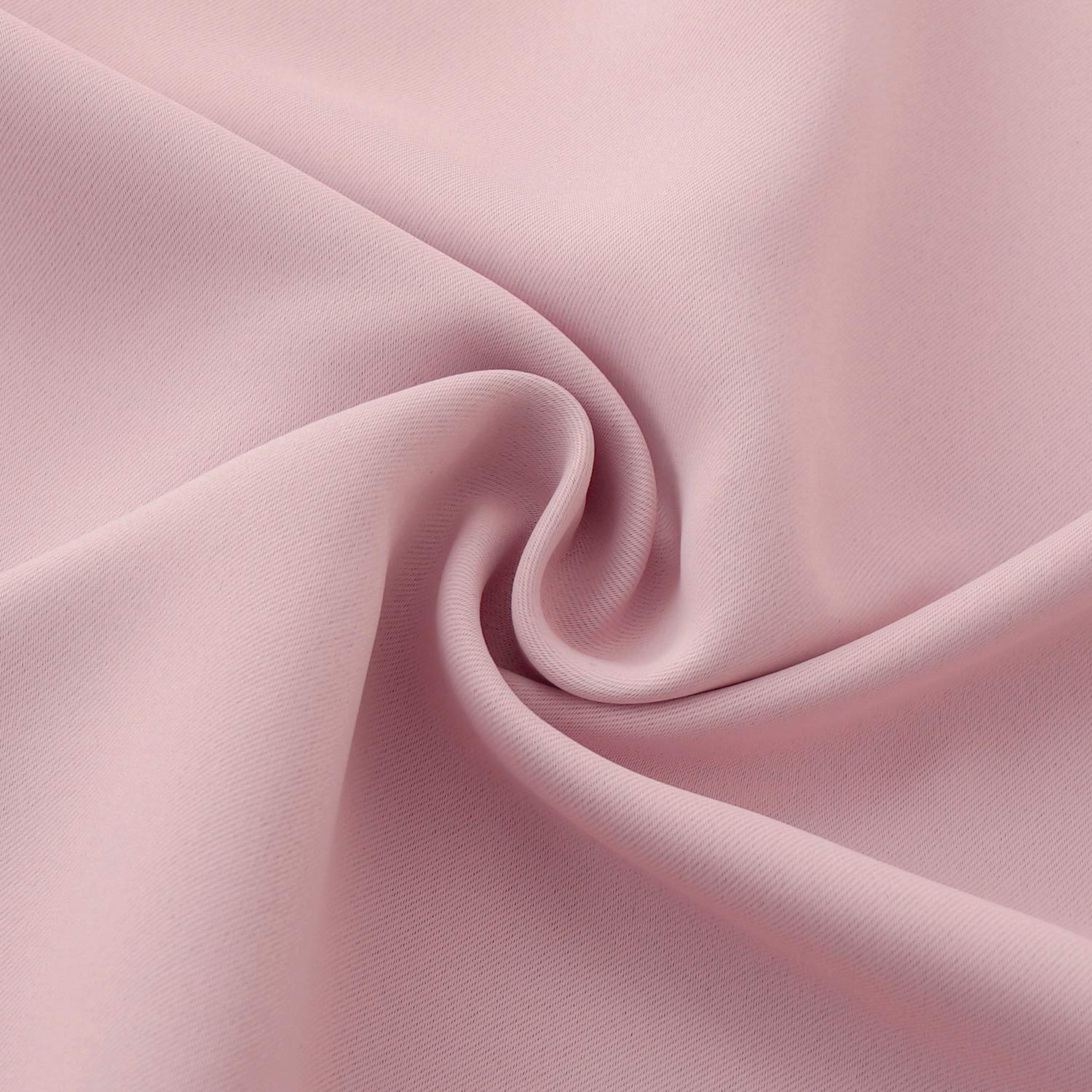 Light Pink Blackout Curtains 40 Inch Length for Short Window (2 Count)