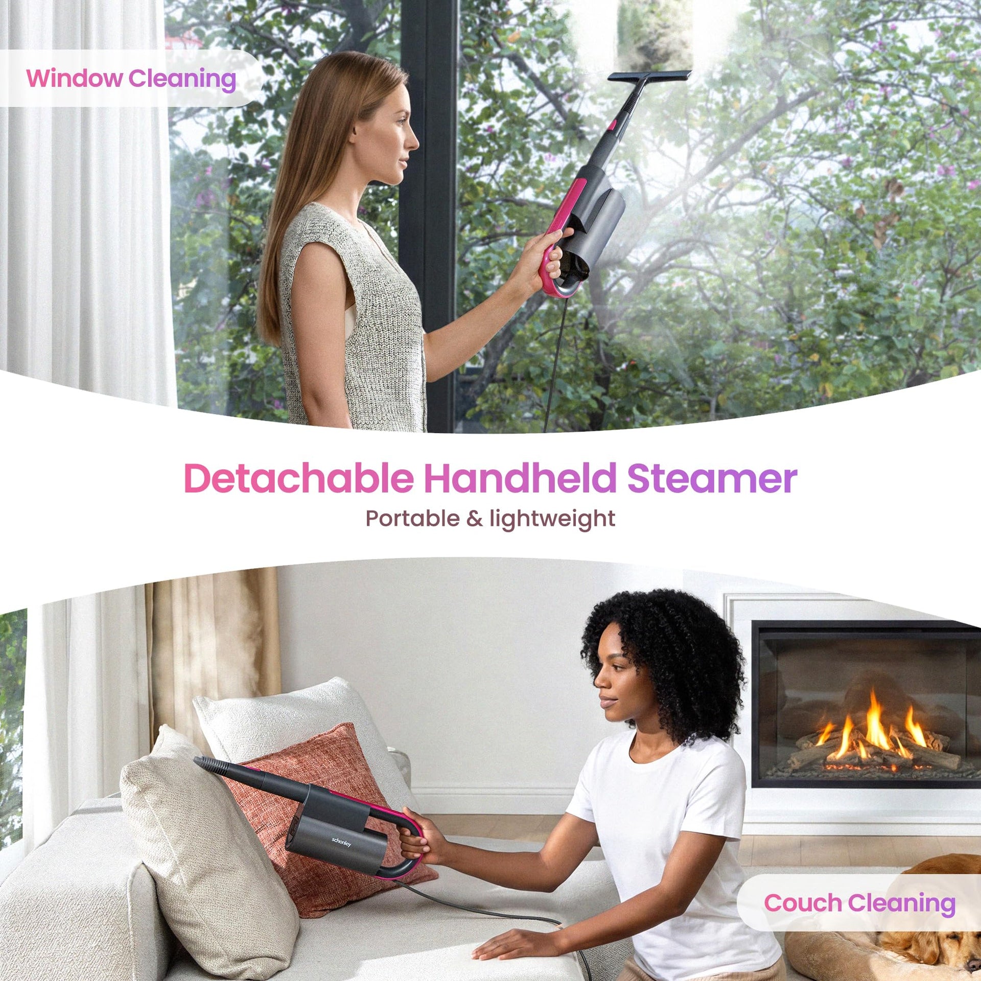 19-in-1 Steam Mop for Floor Cleaning with Handheld Steamer - ModHome Supplies