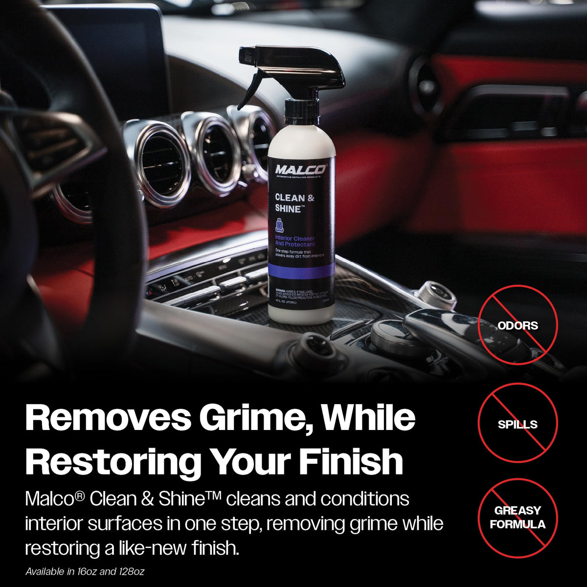 Clean and Shine Interior Car Cleaner and Dressing (16 Fl Oz)