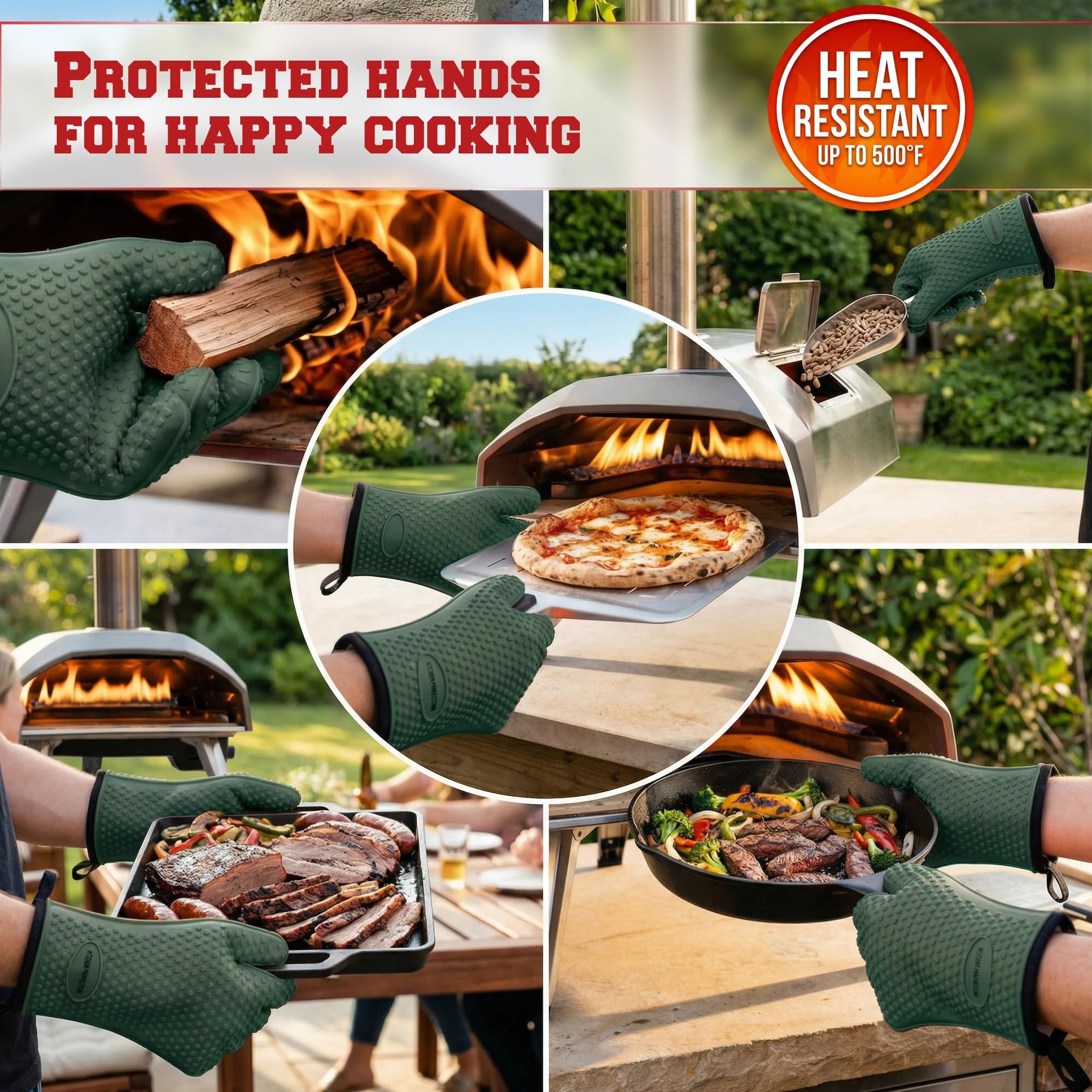 Silicone Pizza Oven Gloves