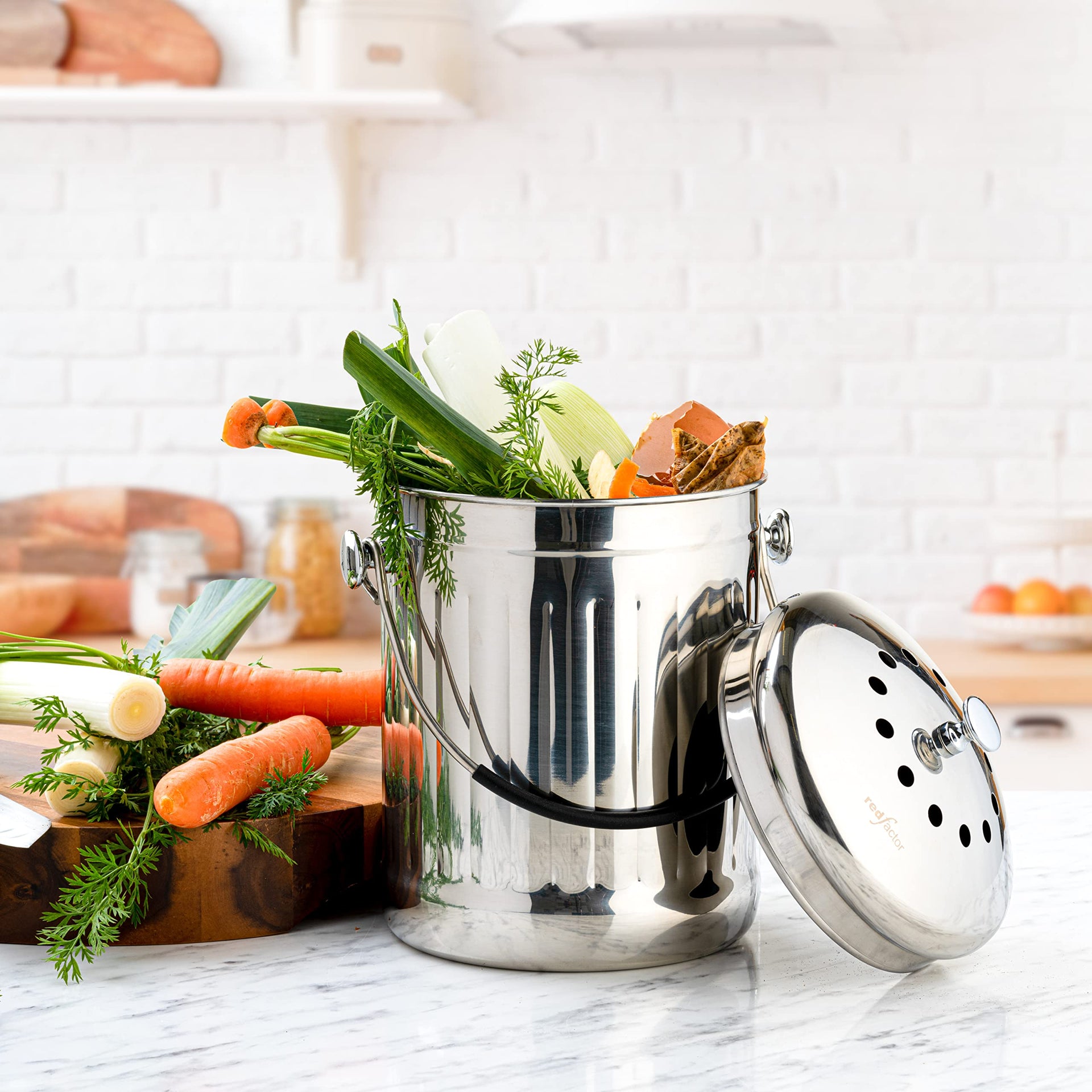 Premium Compost Bin for Kitchen Countertop