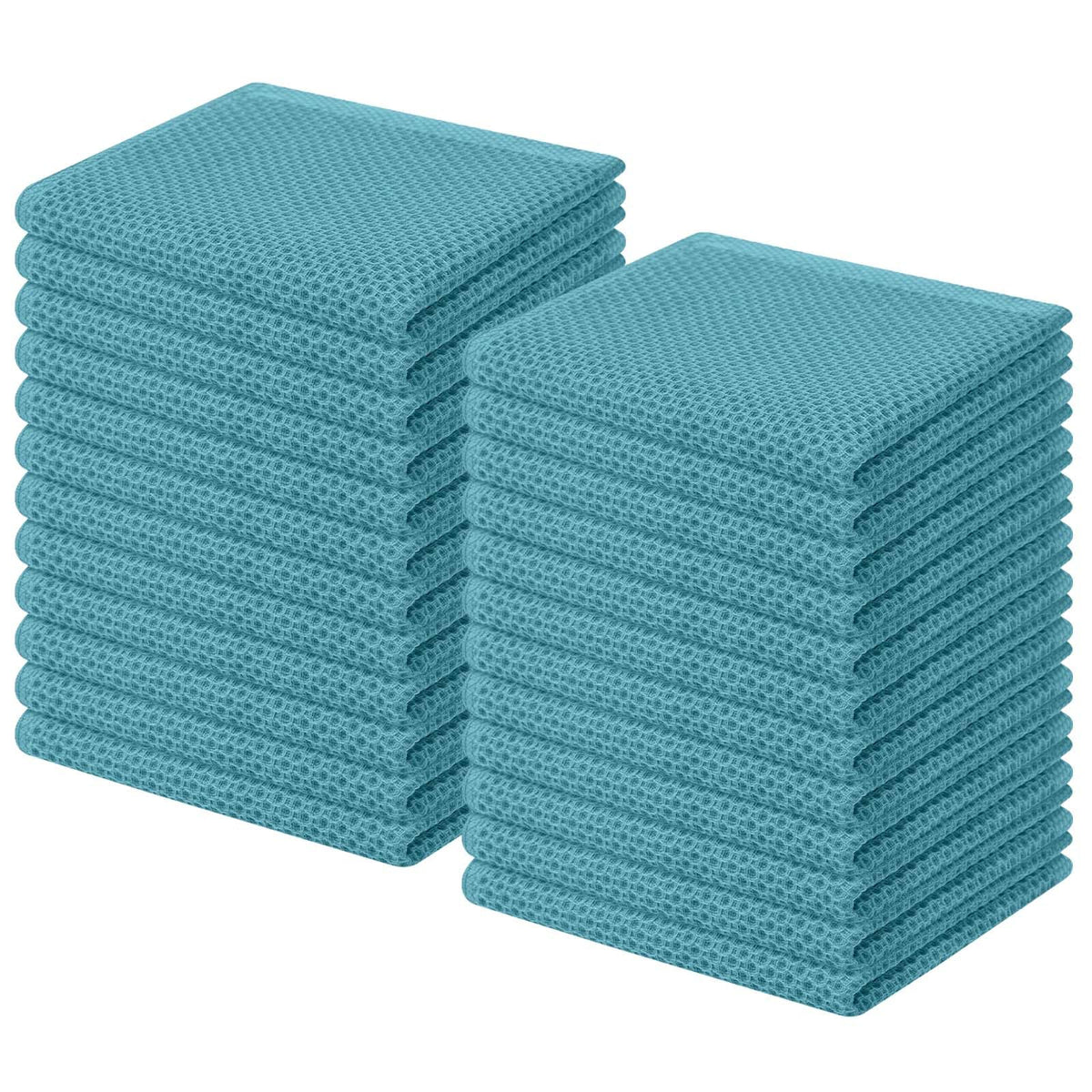 100% Cotton Waffle Weave Kitchen Dish Cloths 24 (24 Count)