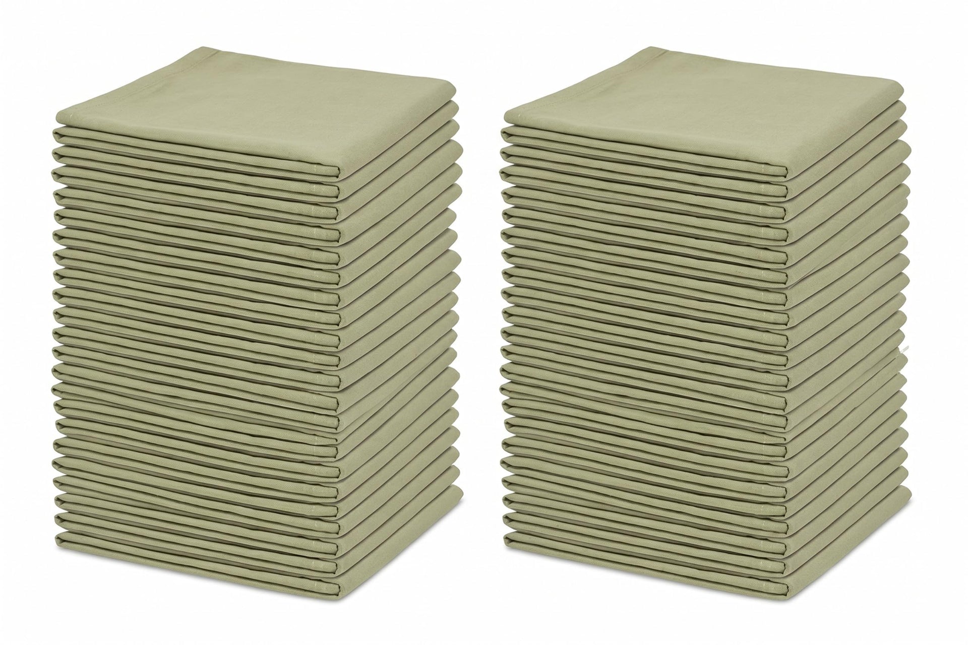 Organic Cotton Bulk Sage Green Flour Sack Kitchen Towels (10 Count)