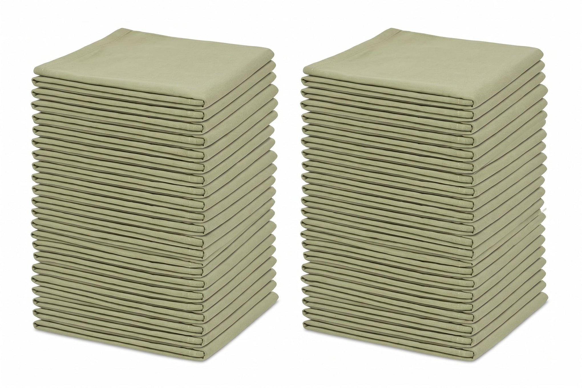 Organic Cotton Bulk Sage Green Flour Sack Kitchen Towels (10 Count)
