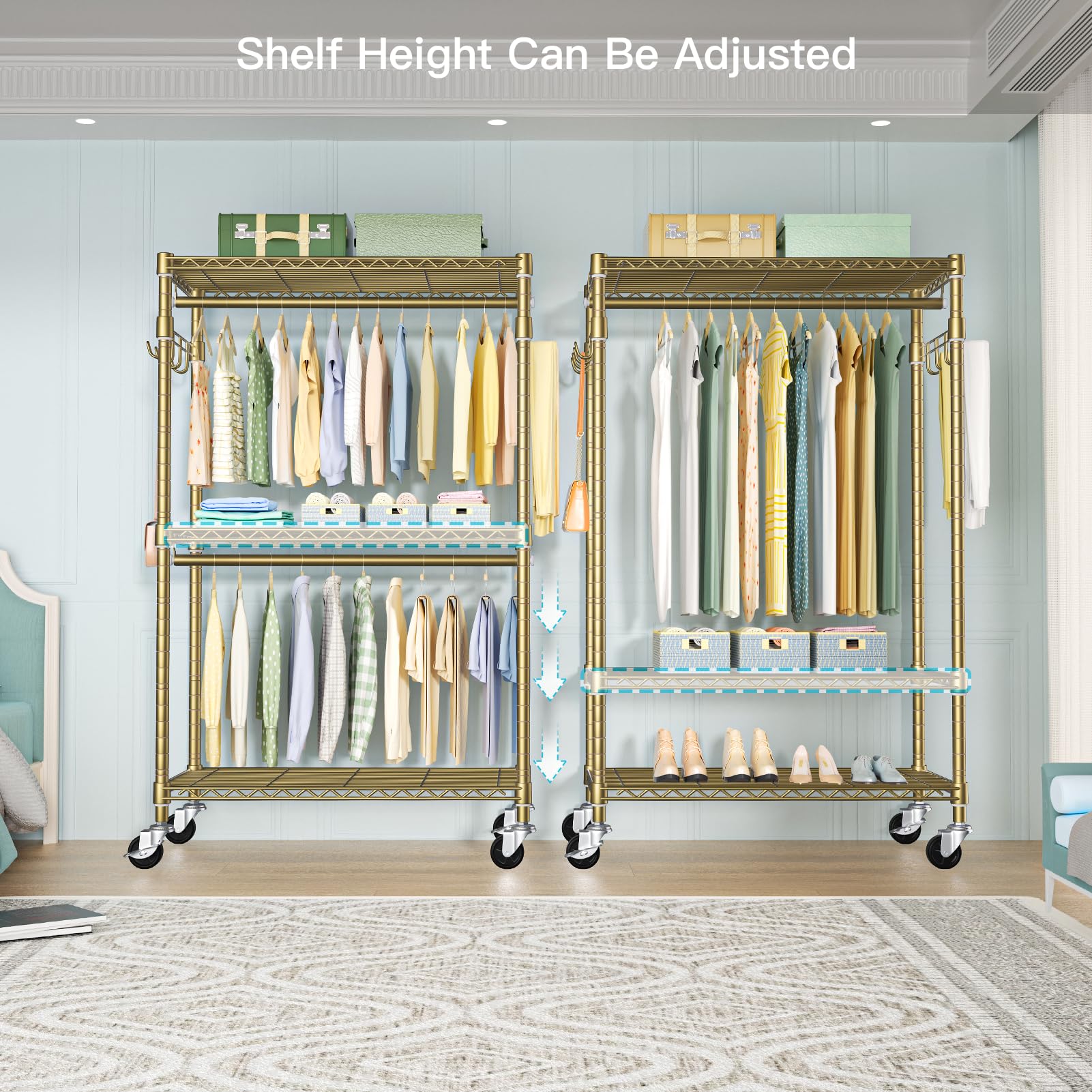 P1 Rolling Clothes Rack