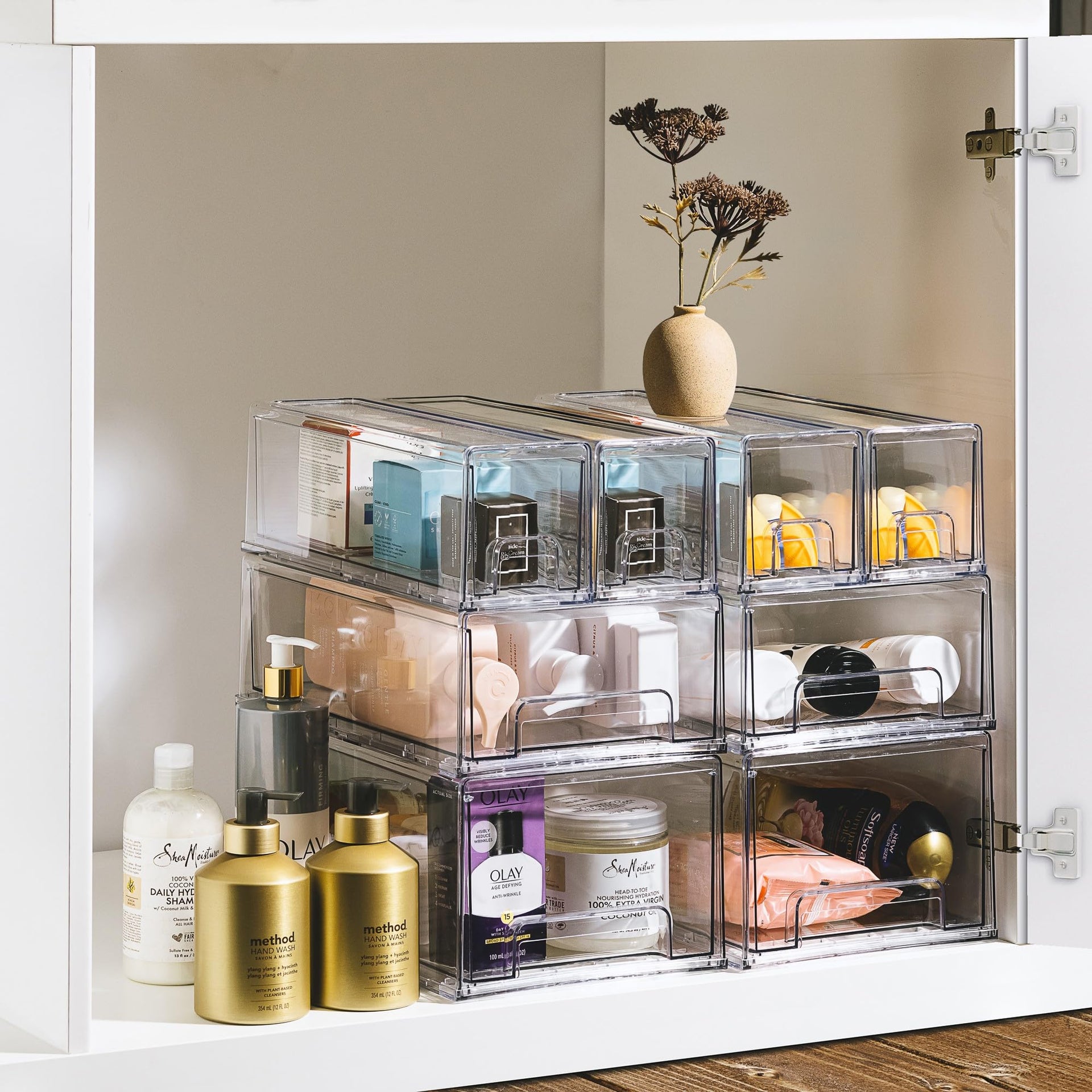 Small Clear Acrylic Storage Drawers (4 Count)