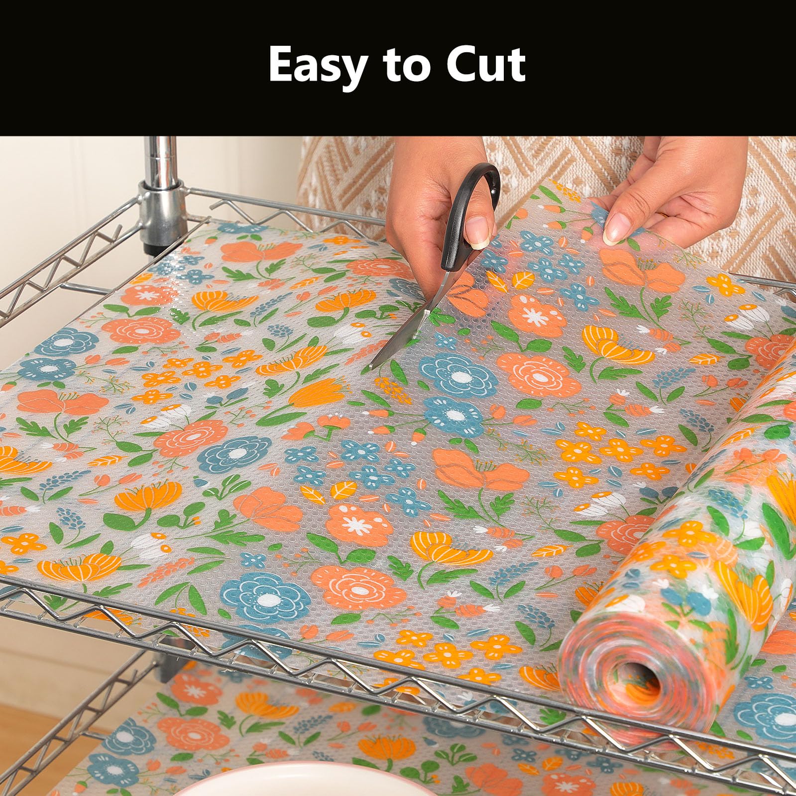 Shelf Liner for Kitchen Cabinets (10 Sq Ft)