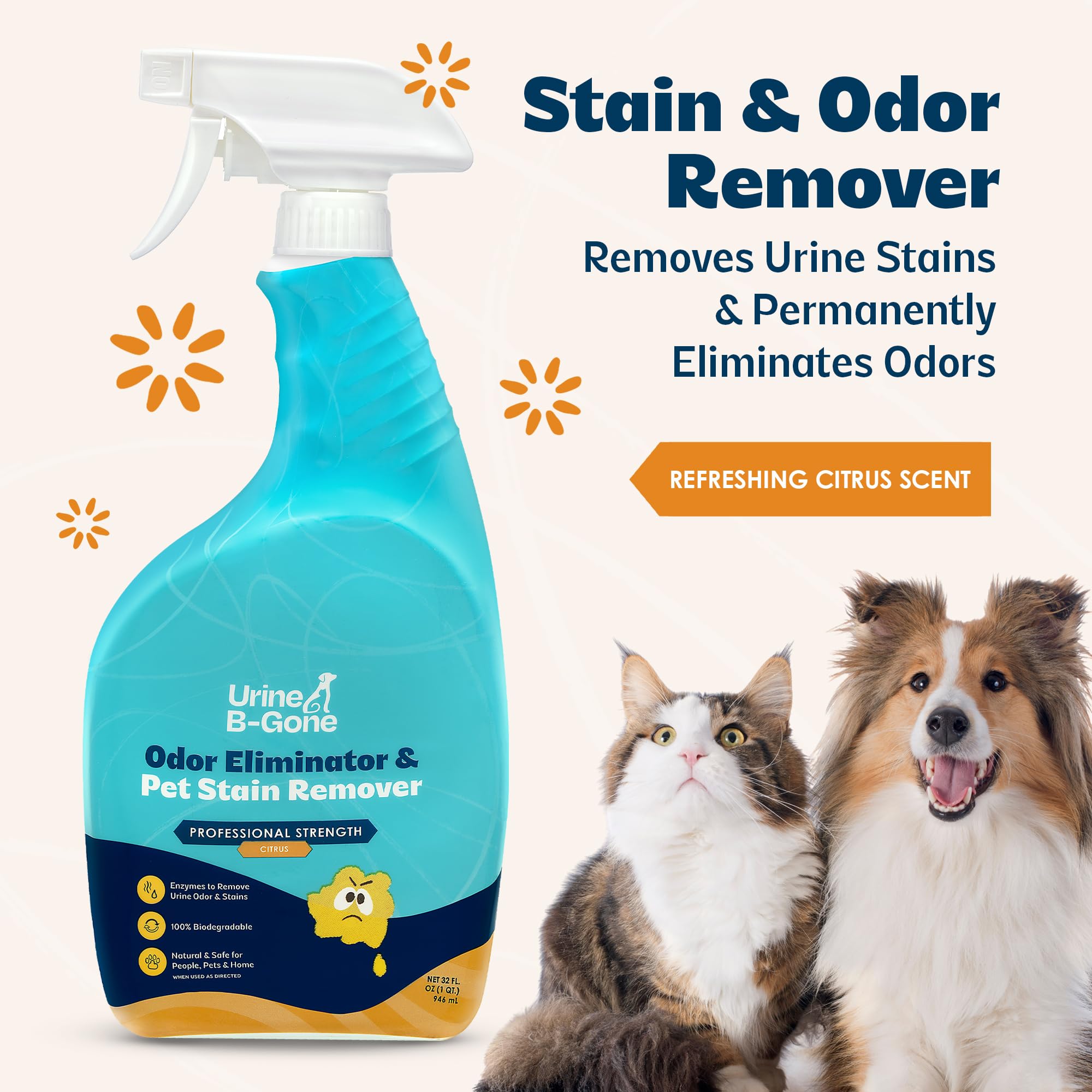 Urine B Gone Enzyme Cleaner for Human (32 Fl Oz)