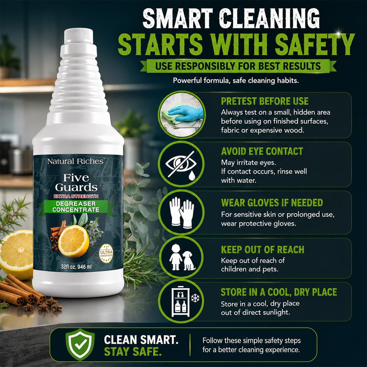 Five Guards Degreaser Concentrate 32 oz (32 Fl Oz)