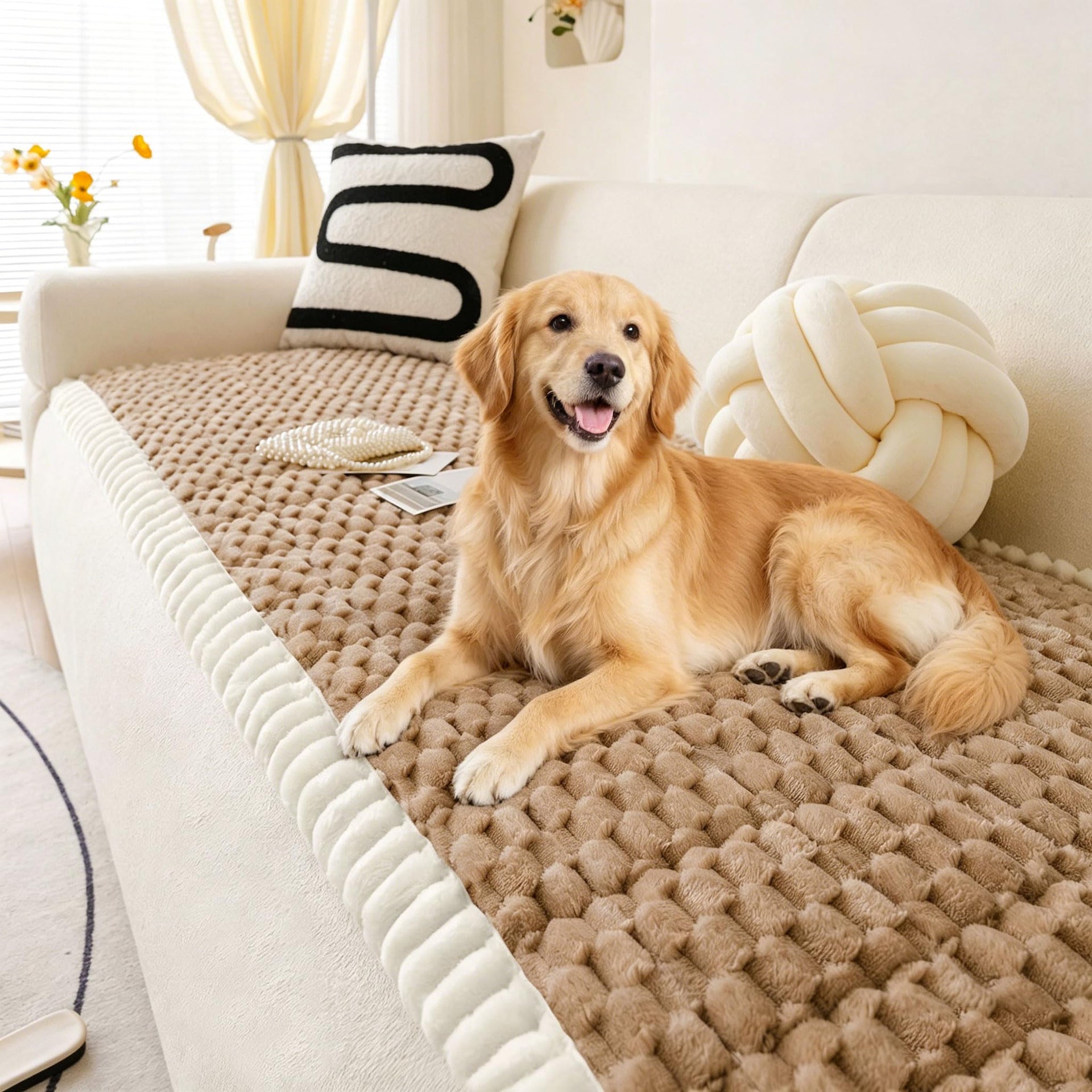 Couch Covers for Dogs Washable Non Slip Pet Couch Cover Protector (3 Count)
