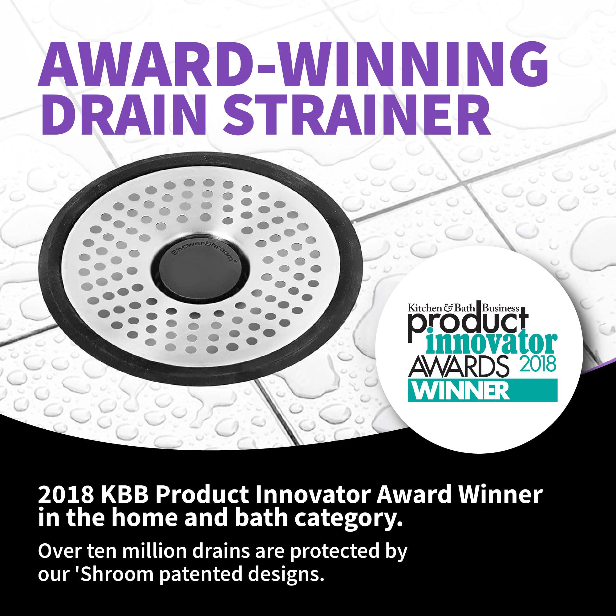 SHSULT755 Ultra Revolutionary Shower Hair Catcher Drain Protector