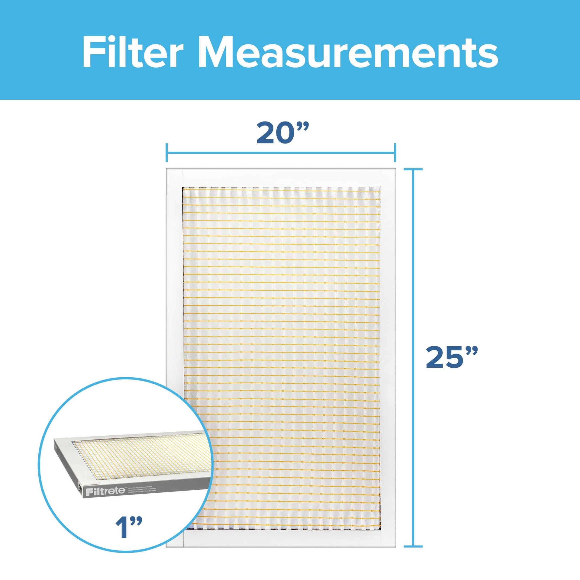 20x25x1 Air Filter MERV 5 (6 Count)