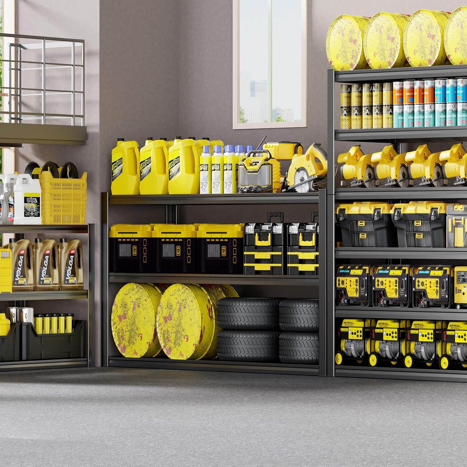 65" W Garage Shelving Heavy Duty (2 Count)