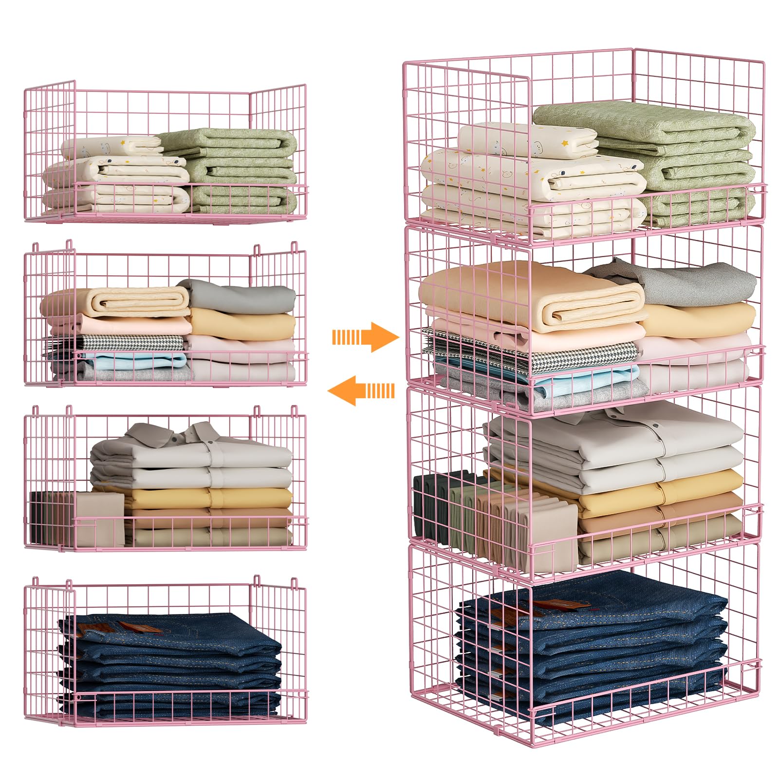 4 Tier Closet Organizers and Storage