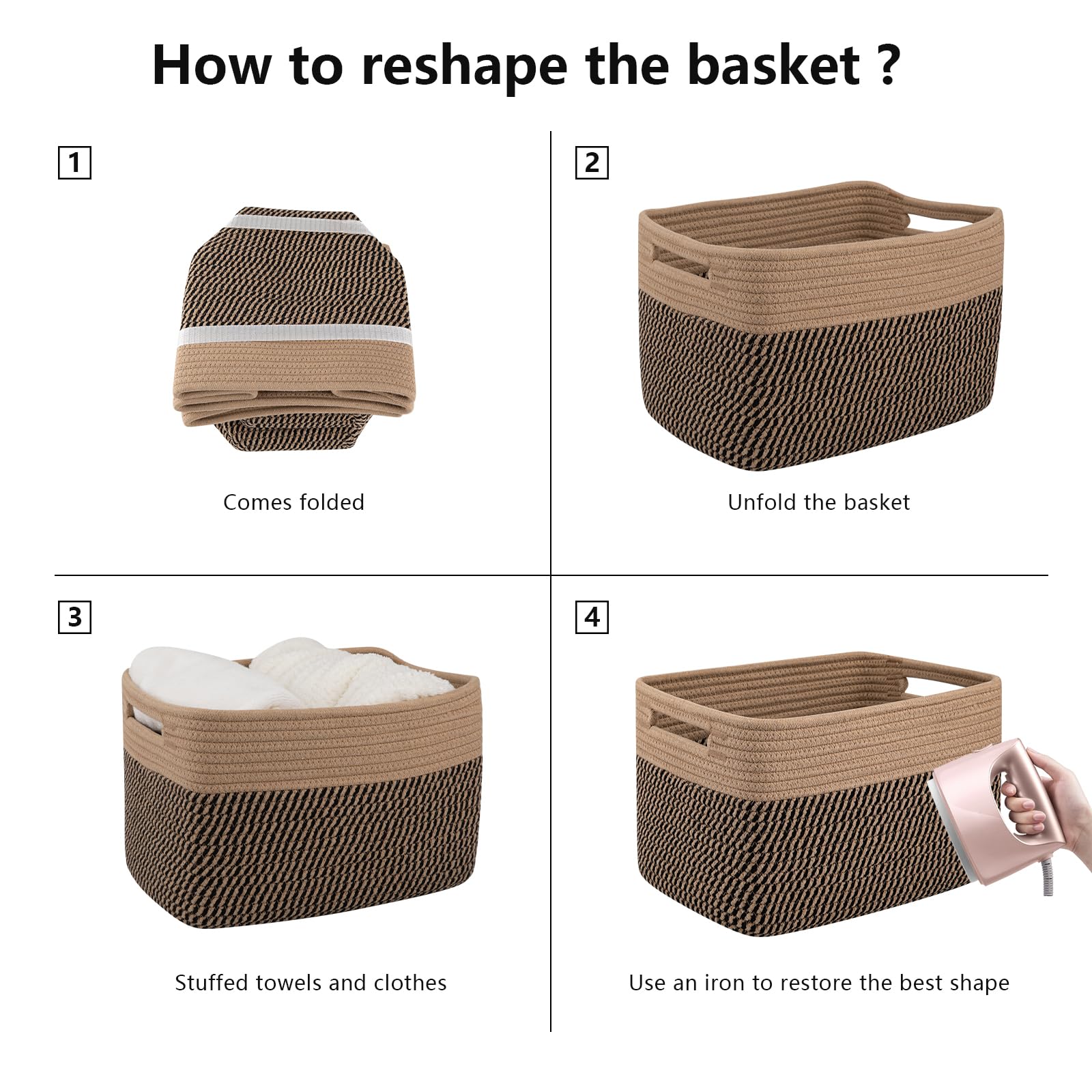 4 Pack Storage Basket (4 Count)