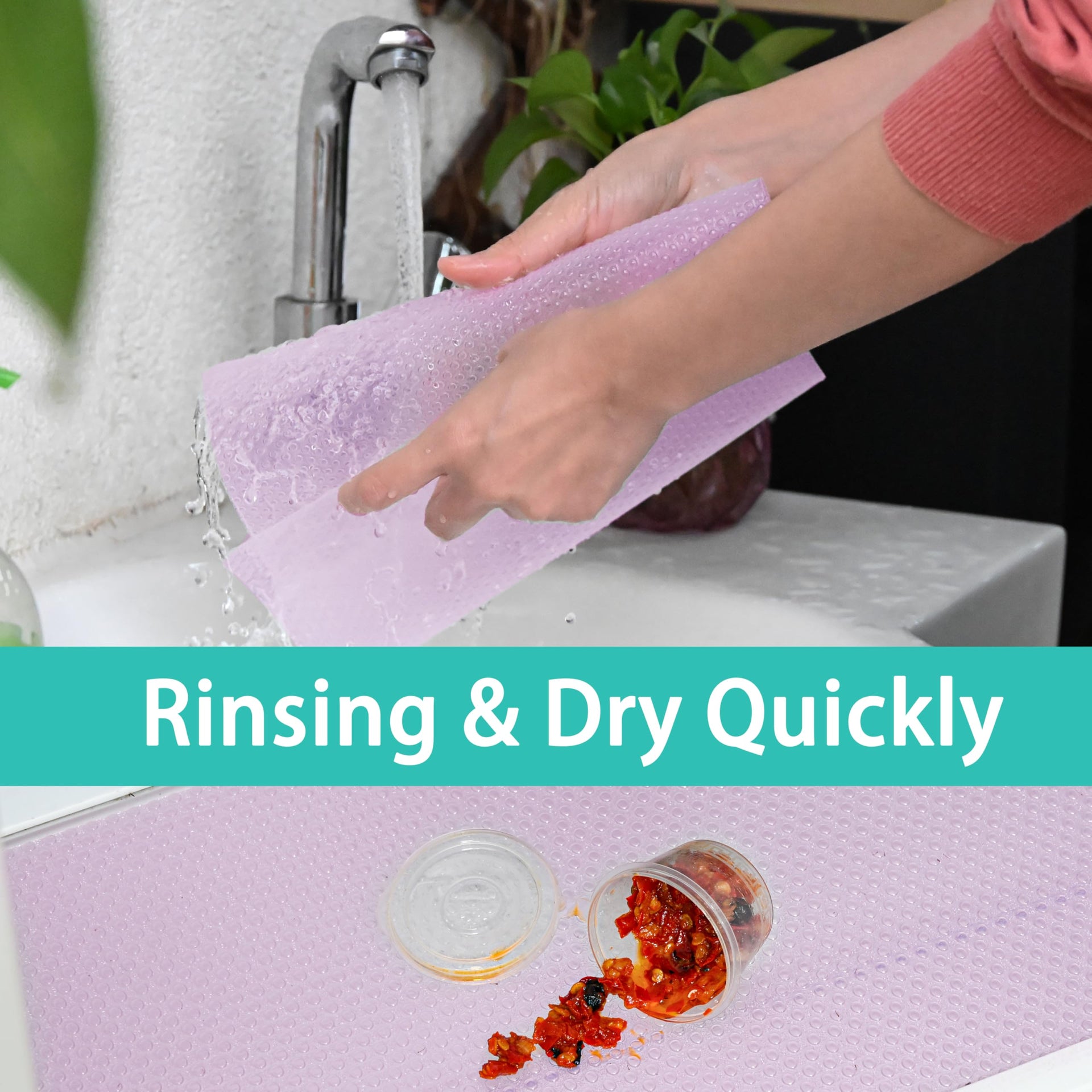 12Pcs Refrigerator Liners Washable Fridge Shelf Liners Refrigerator Mats for Freezer Glass Shelves Kitchen Cabinets Cupboards Drawers (12 Count)
