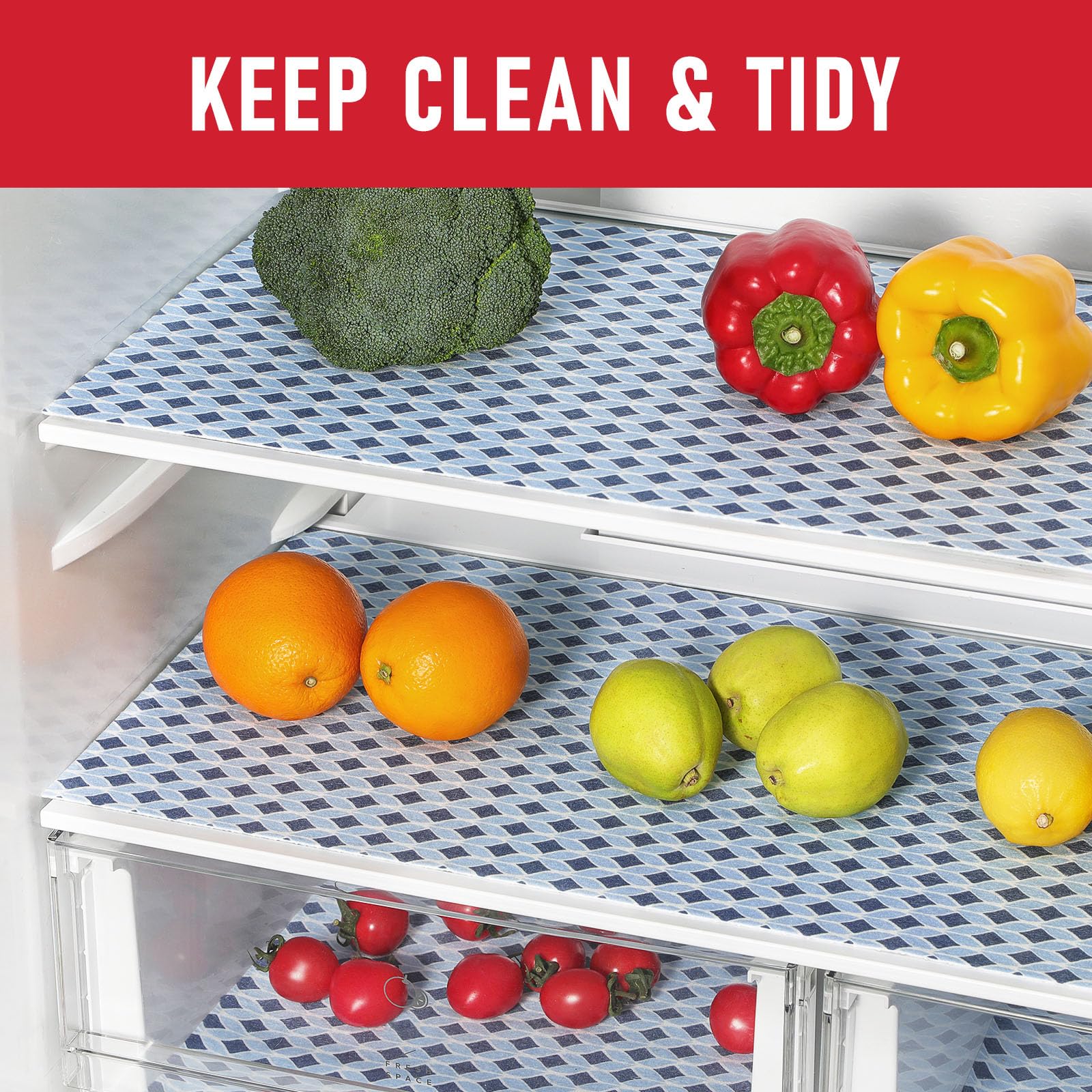 6 Pack Cloth Shelf Liners 17.7" × 24"