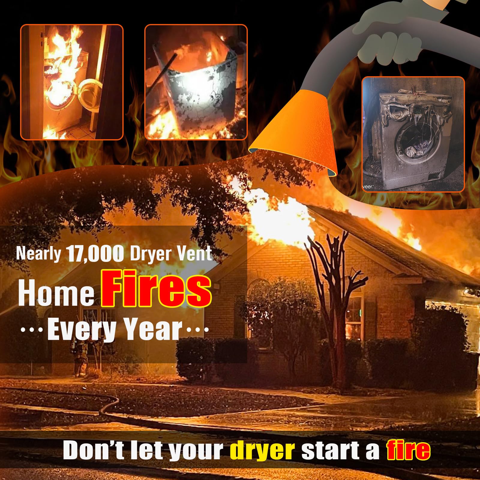 Dryer Vent Cleaner Kit