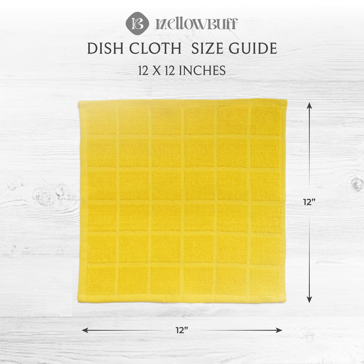 100% Cotton Terry Dish Cloth & Dish Towel (6 Count)