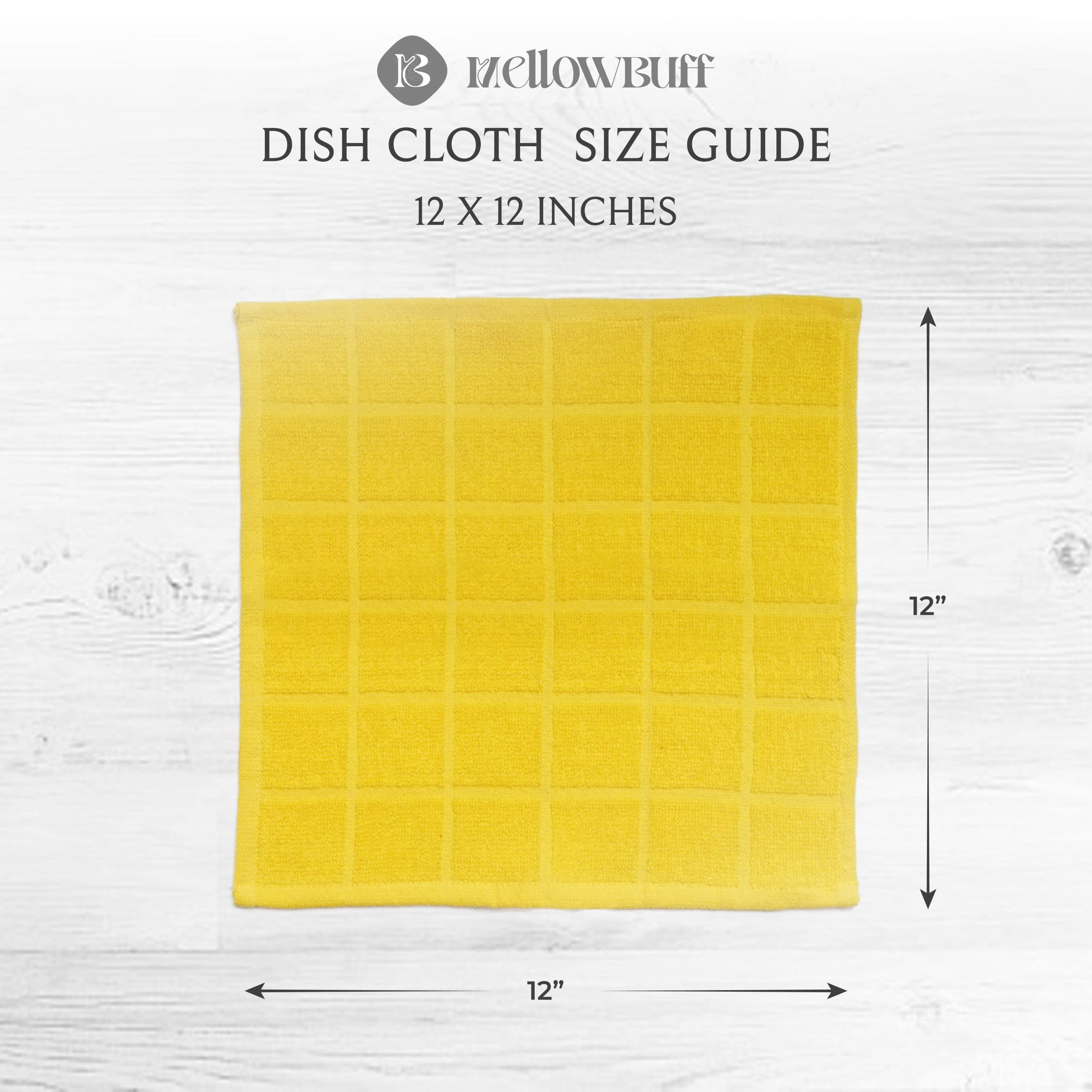 100% Cotton Terry Dish Cloth & Dish Towel (6 Count)
