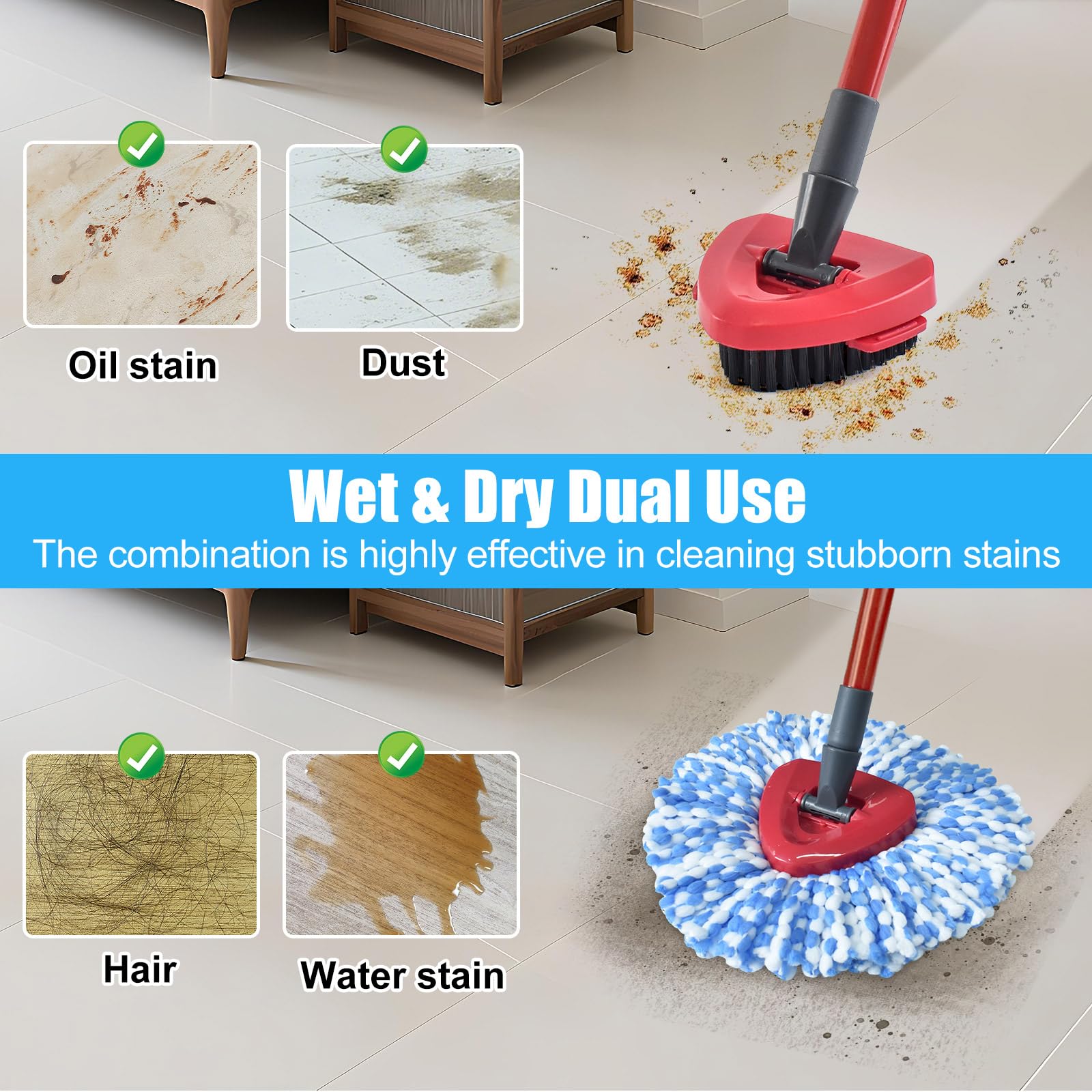 Mop Replacement for Ocedar (8 Count)