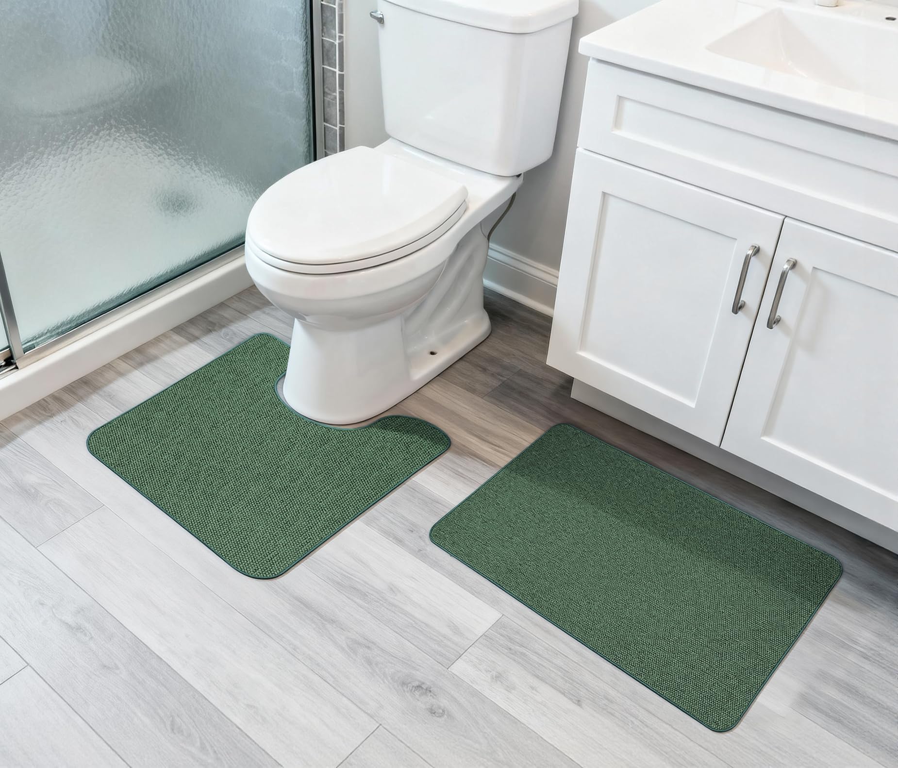 Bath Mat Set 2 Pieces (6.53 Sq Ft)