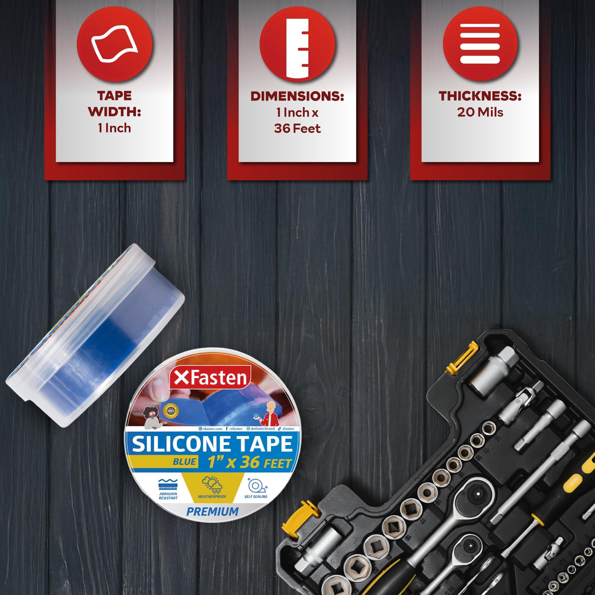 Self Fusing Silicone Tape Waterproof (36 Foot)