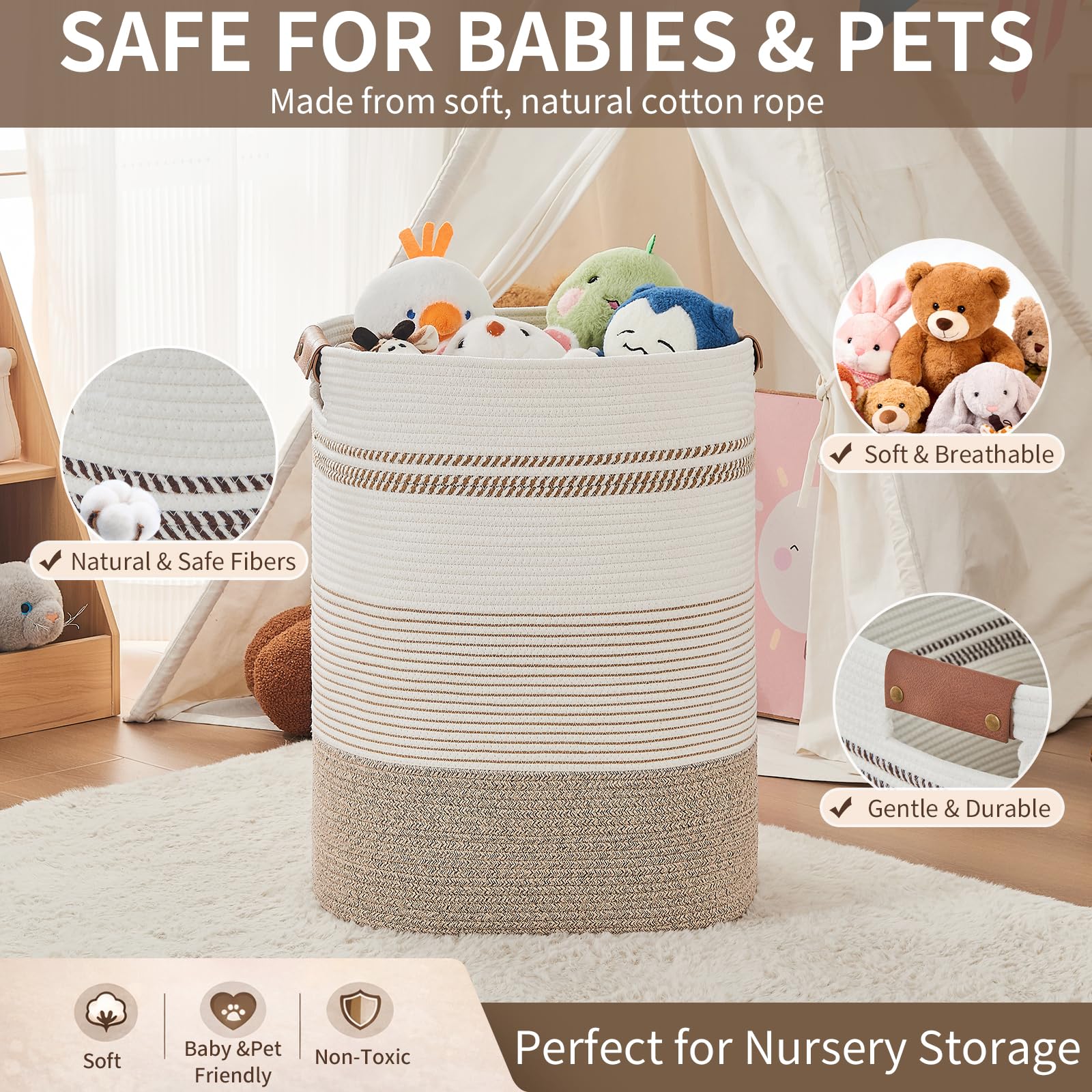 Laundry Basket with Handles